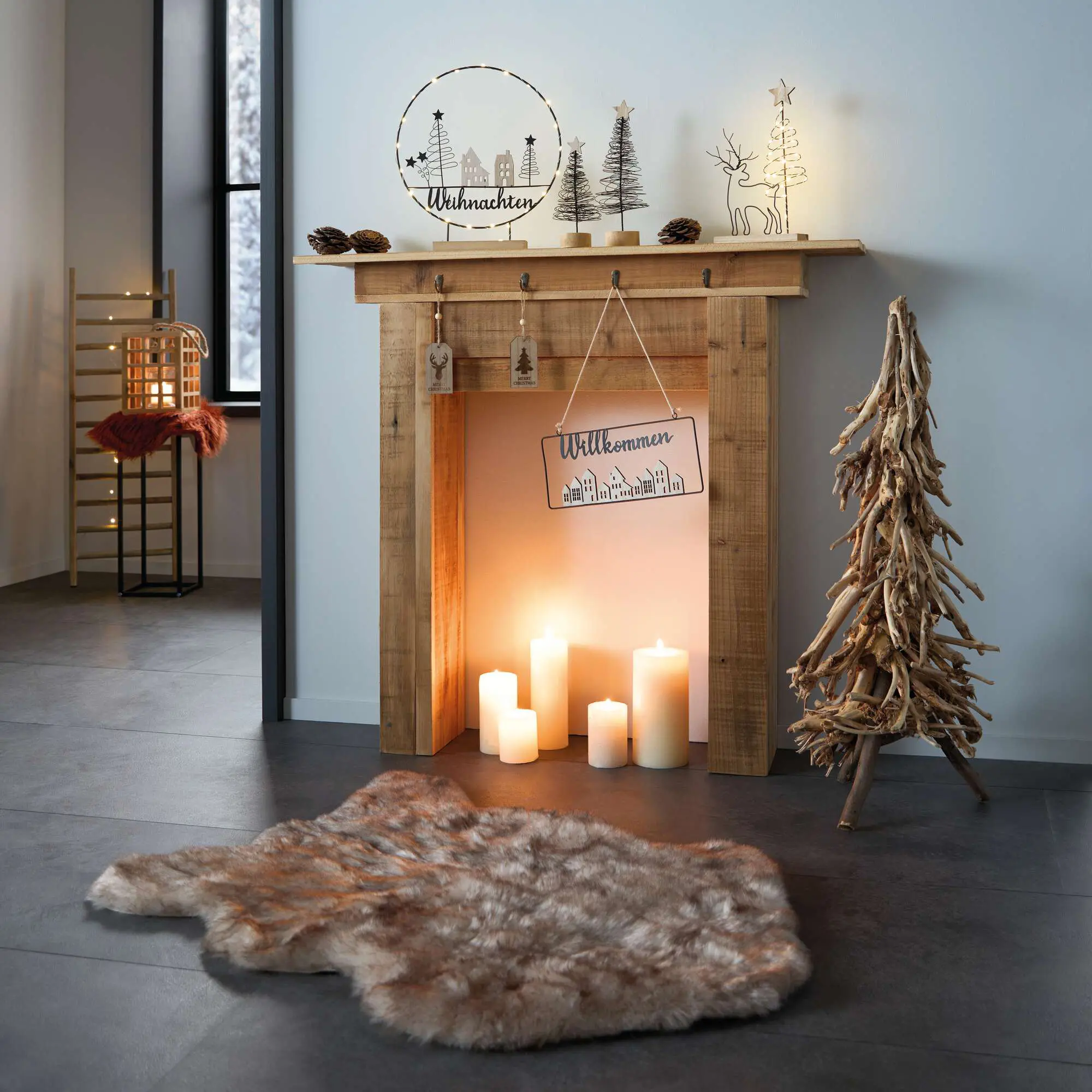 Kaminkonsole "Rustikal" im Frank Flechtwaren Online Shop für Kaminkonsolen kaufen Kaminkonsole "Rustikal" im Frank Flechtwaren Online Shop für Kaminkonsolen kaufen