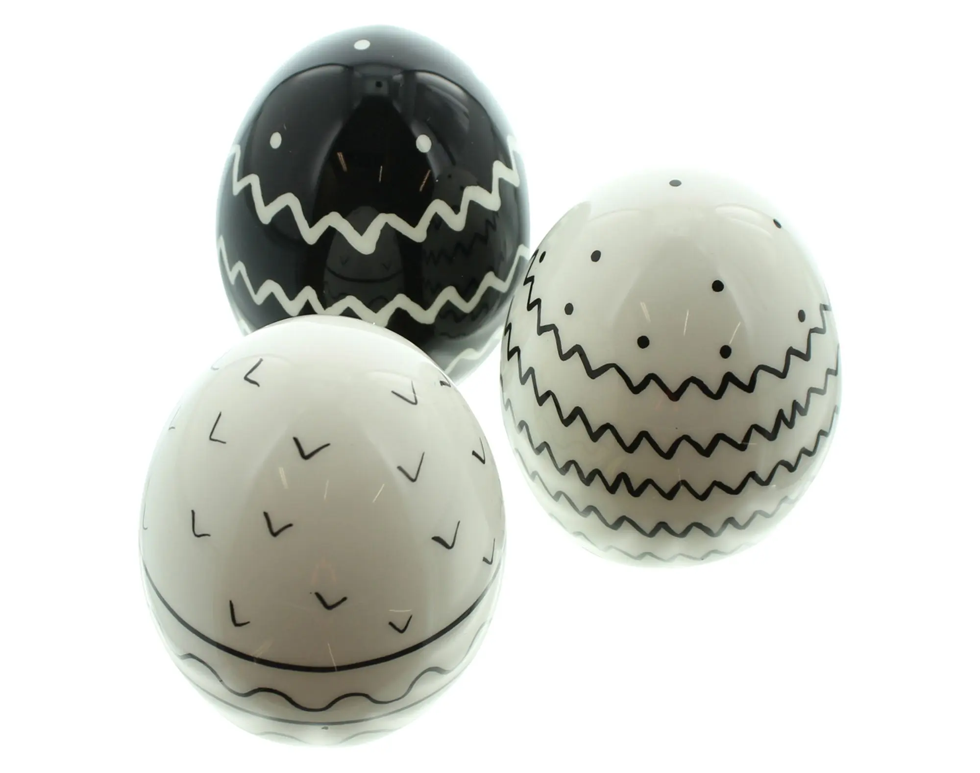 Deko-Ei "Pattern", 3er Set  im Frank Flechtwaren Online Shop für Ostern kaufen