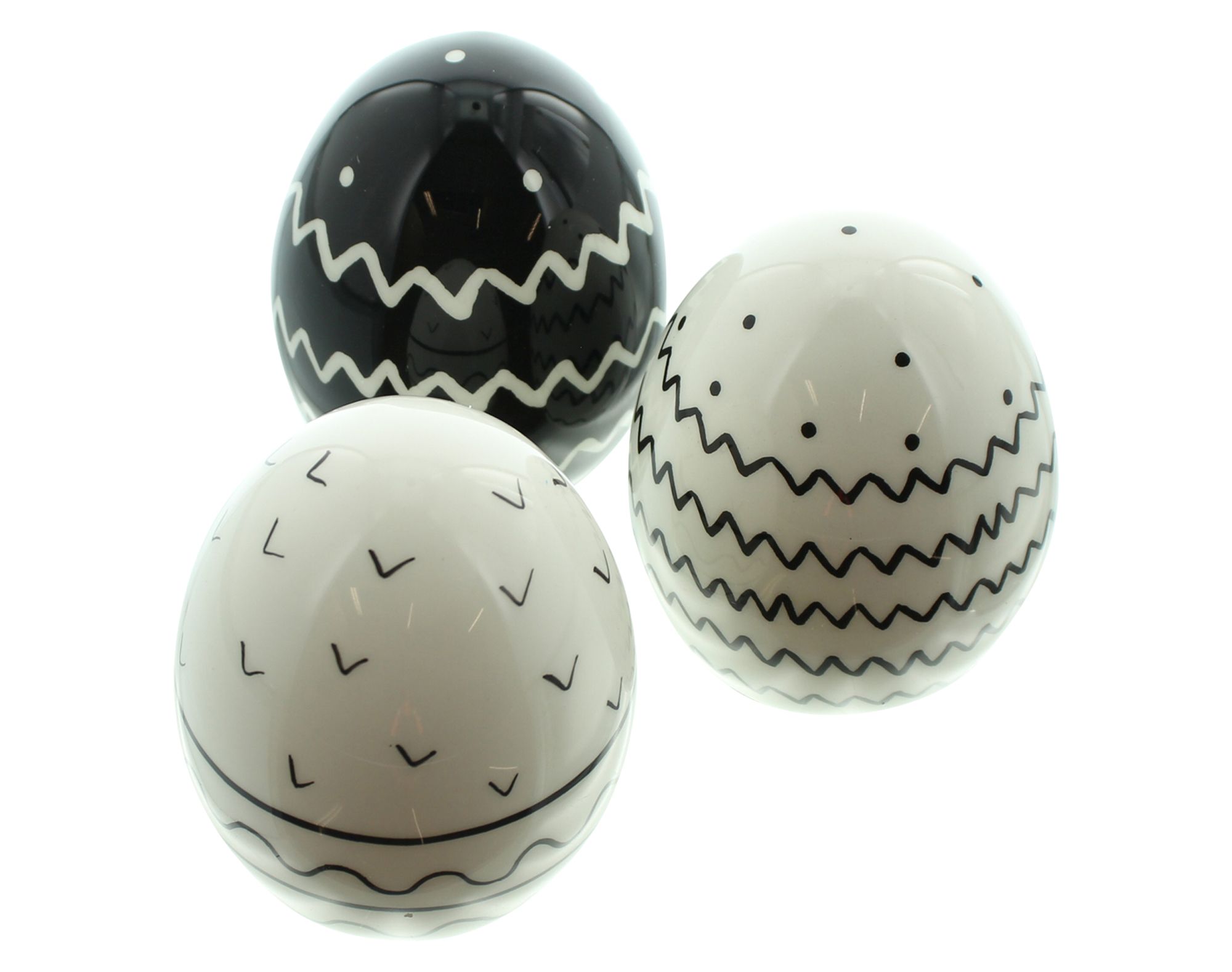Deko-Ei "Pattern", 3er Set  im Frank Flechtwaren Online Shop für Ostern kaufen