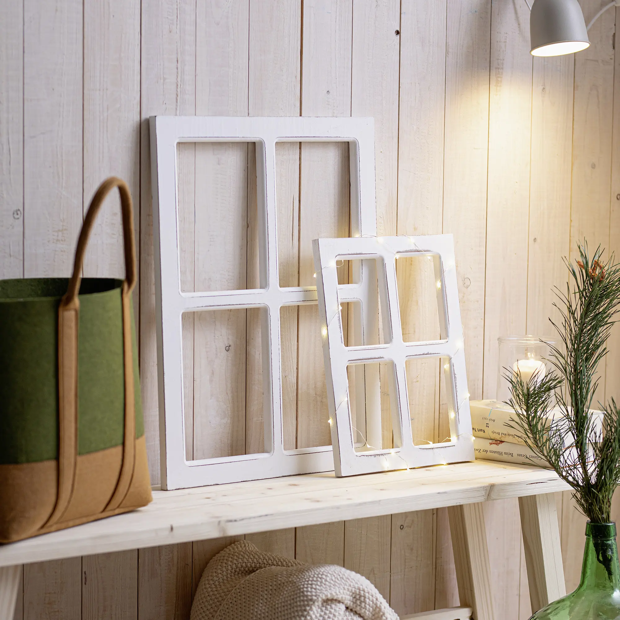 Dekofenster "Shabby", 2er Set  im Frank Flechtwaren Online Shop für Ostern kaufen
