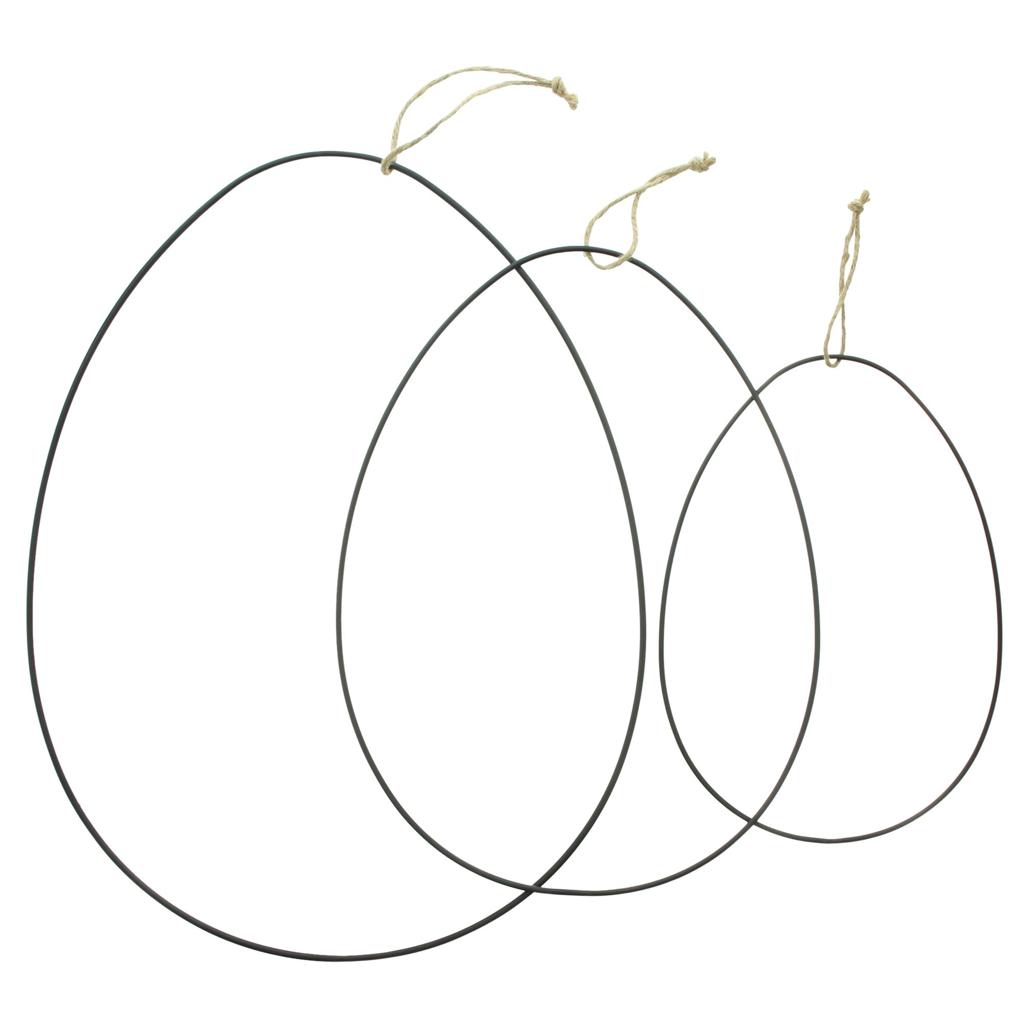 Dekoring "Ei", 3er Set  im Frank Flechtwaren Online Shop für Dekohänger kaufen