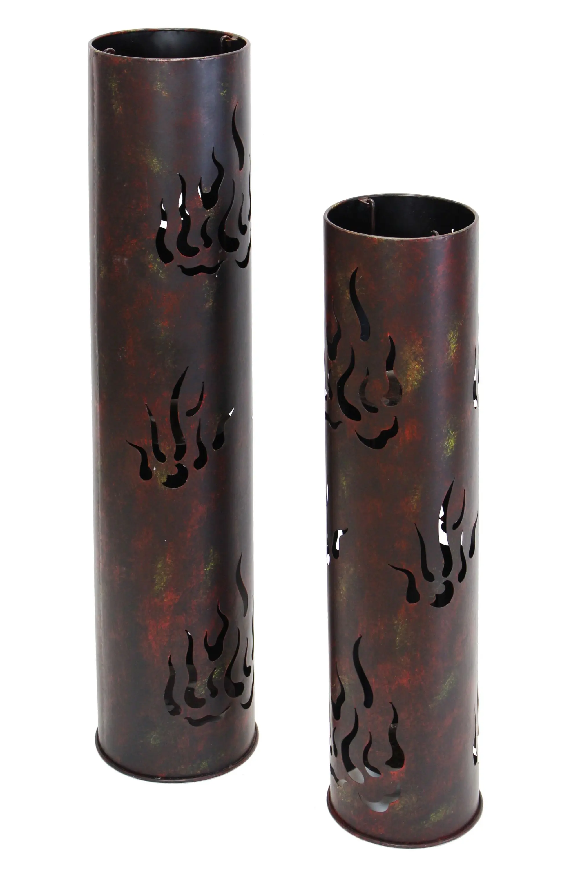 Windlicht-Säule "Flammen", 2er Set im Frank Flechtwaren Online Shop für Ostern kaufen Windlicht-Säule "Flammen", 2er Set im Frank Flechtwaren Online Shop für Ostern kaufen