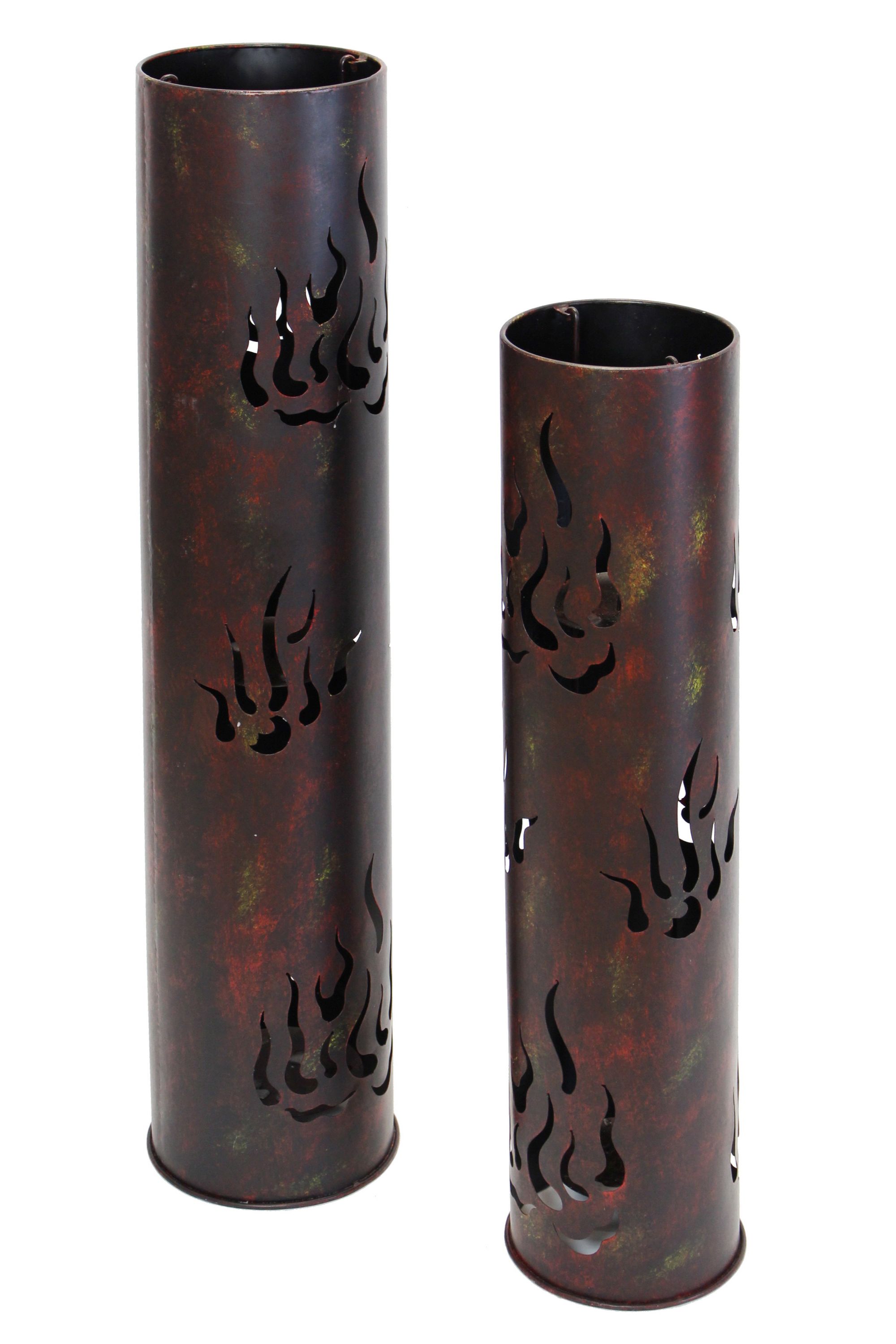 Windlicht-Säule "Flammen", 2er Set im Frank Flechtwaren Online Shop für Ostern kaufen Windlicht-Säule "Flammen", 2er Set im Frank Flechtwaren Online Shop für Ostern kaufen