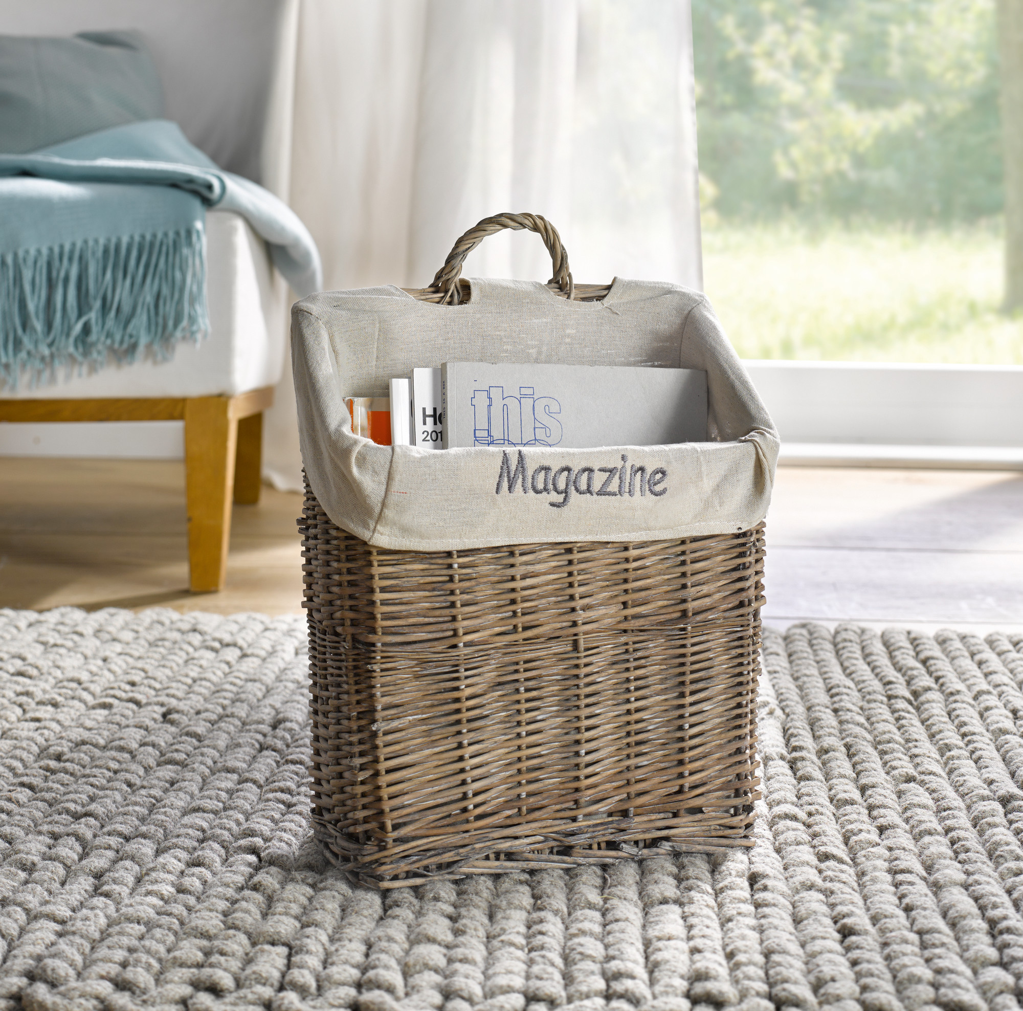 Acheter Panier décoratif "magazine"  dans la boutique en ligne de Frank Flechtwaren