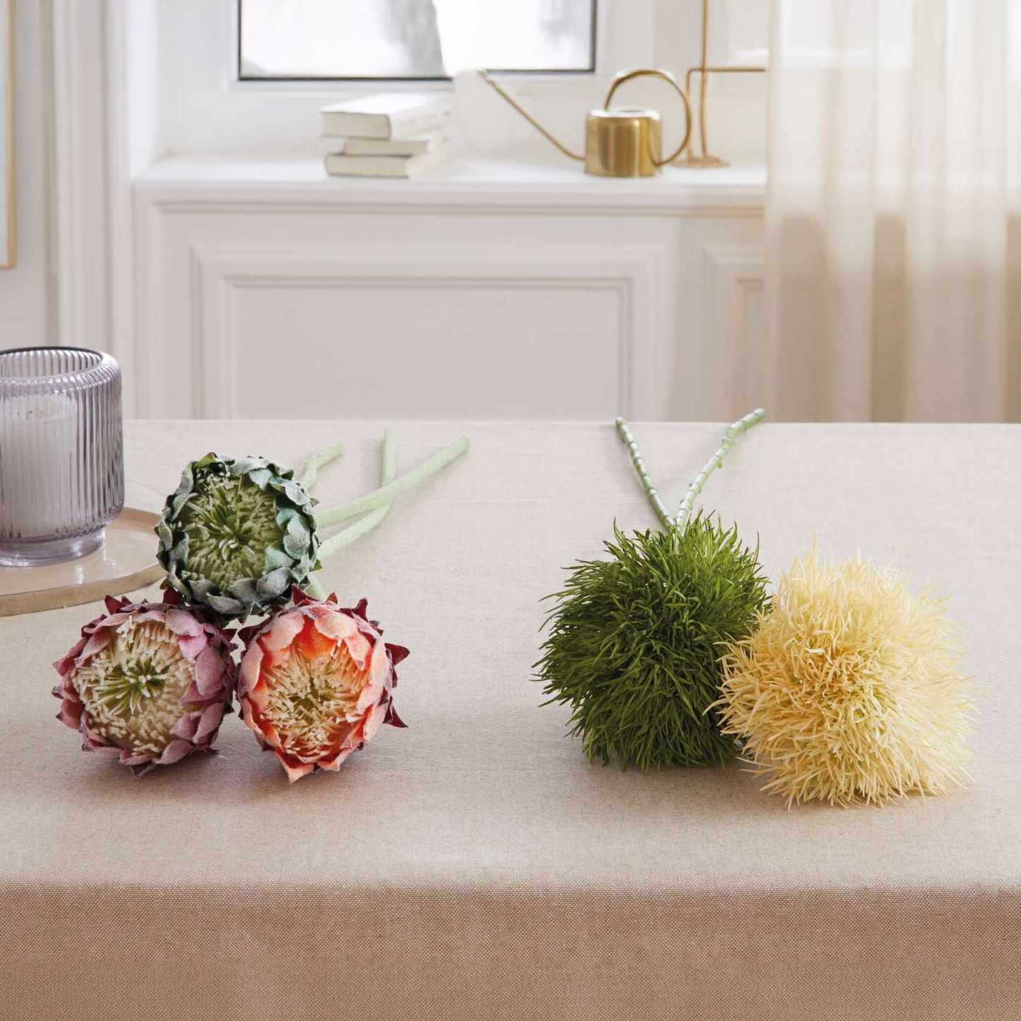 Blume "Protea", 3er Set  im Frank Flechtwaren Online Shop kaufen
