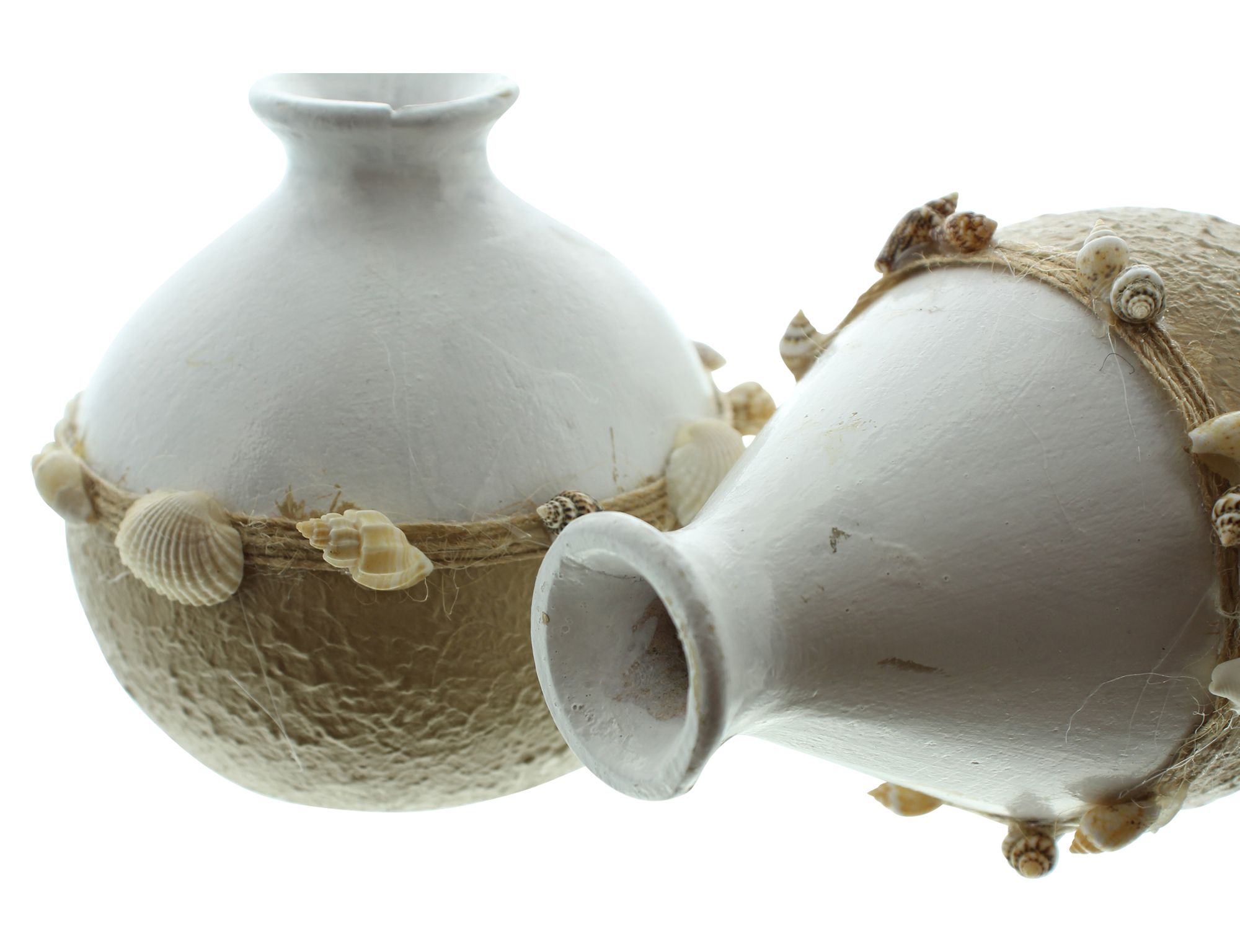 Dekovase "Muscheln", 2er Set im Frank Flechtwaren Online Shop für Ibiza-Vibes kaufen Dekovase "Muscheln", 2er Set im Frank Flechtwaren Online Shop für Ibiza-Vibes kaufen