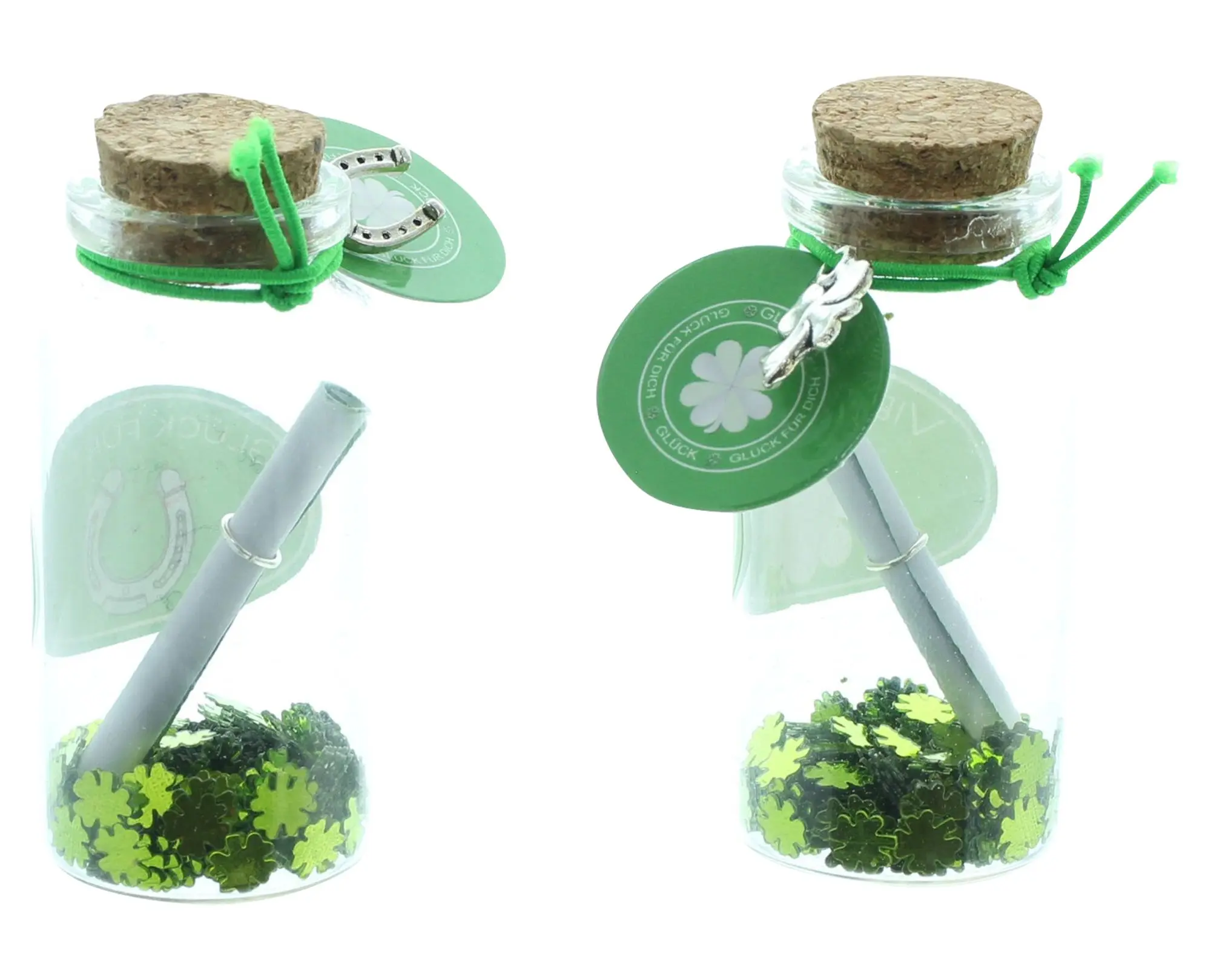 Geschenkgläschen "Glück", 2er Set  im Frank Flechtwaren Online Shop für Sale-Deko kaufen