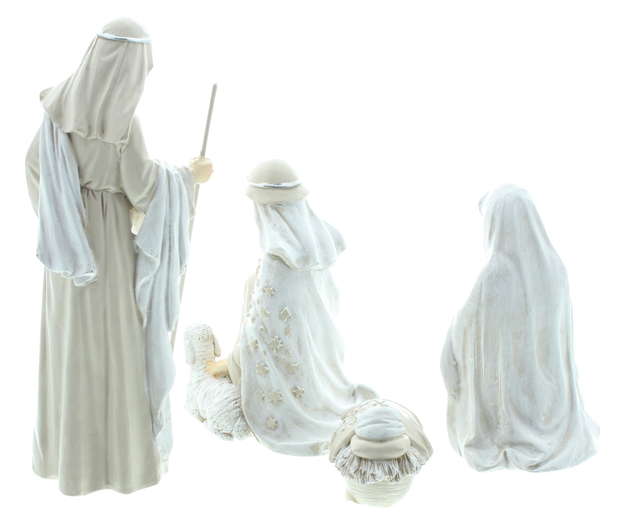 Krippefiguren "Heiligabend", 4er Set  im Frank Flechtwaren Online Shop für Weihnachten kaufen