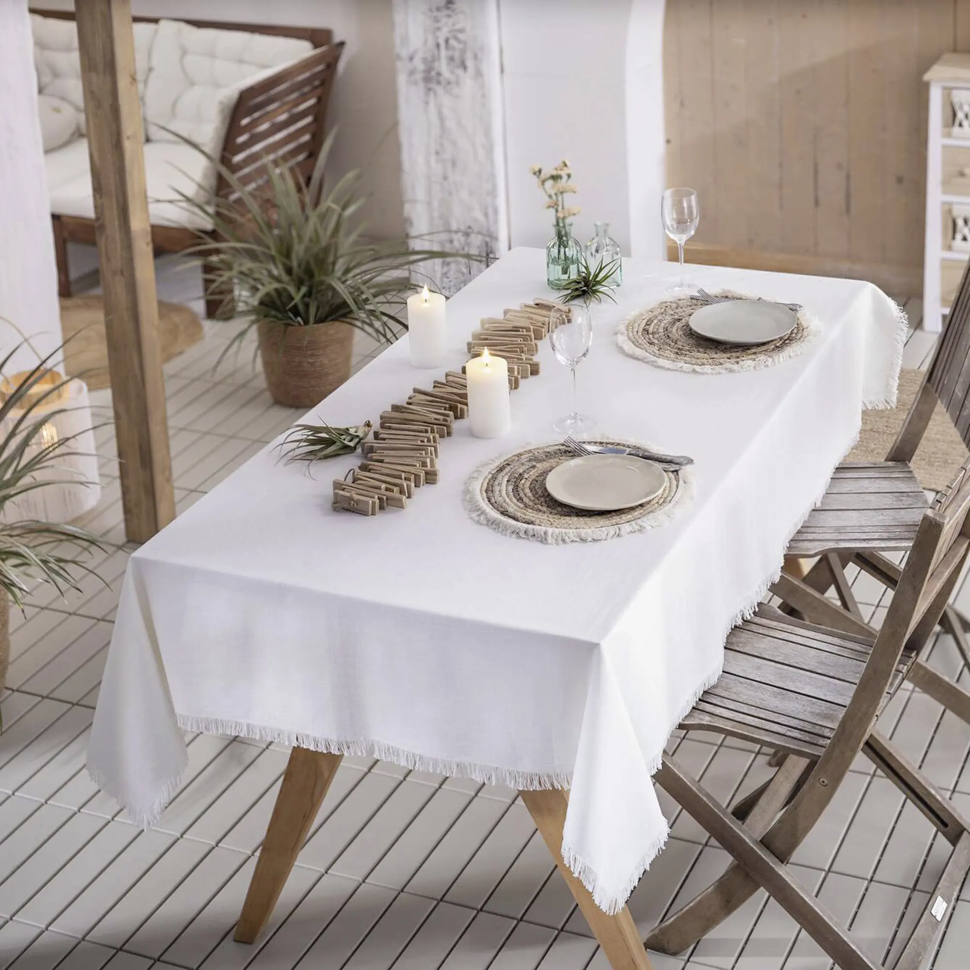 Tafeldecke "Mahon"  im Frank Flechtwaren Online Shop kaufen