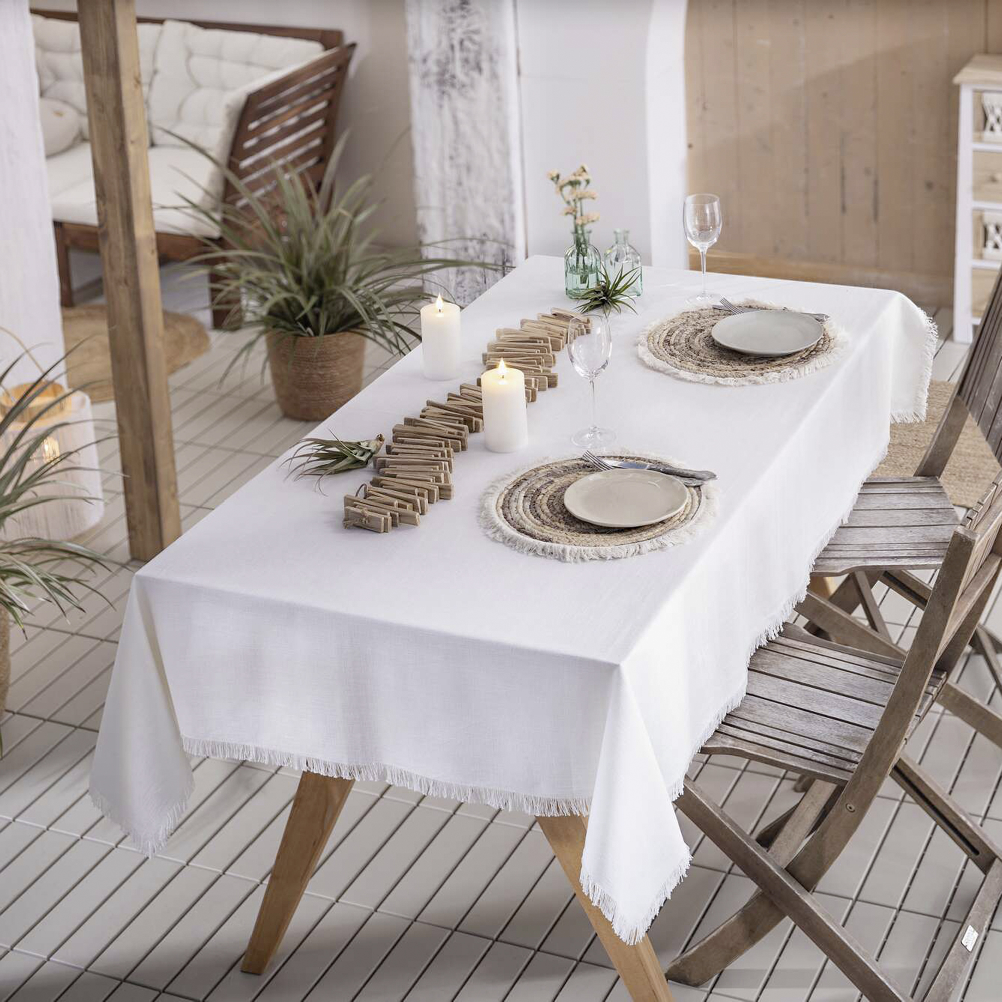 Tafeldecke "Mahon"  im Frank Flechtwaren Online Shop kaufen