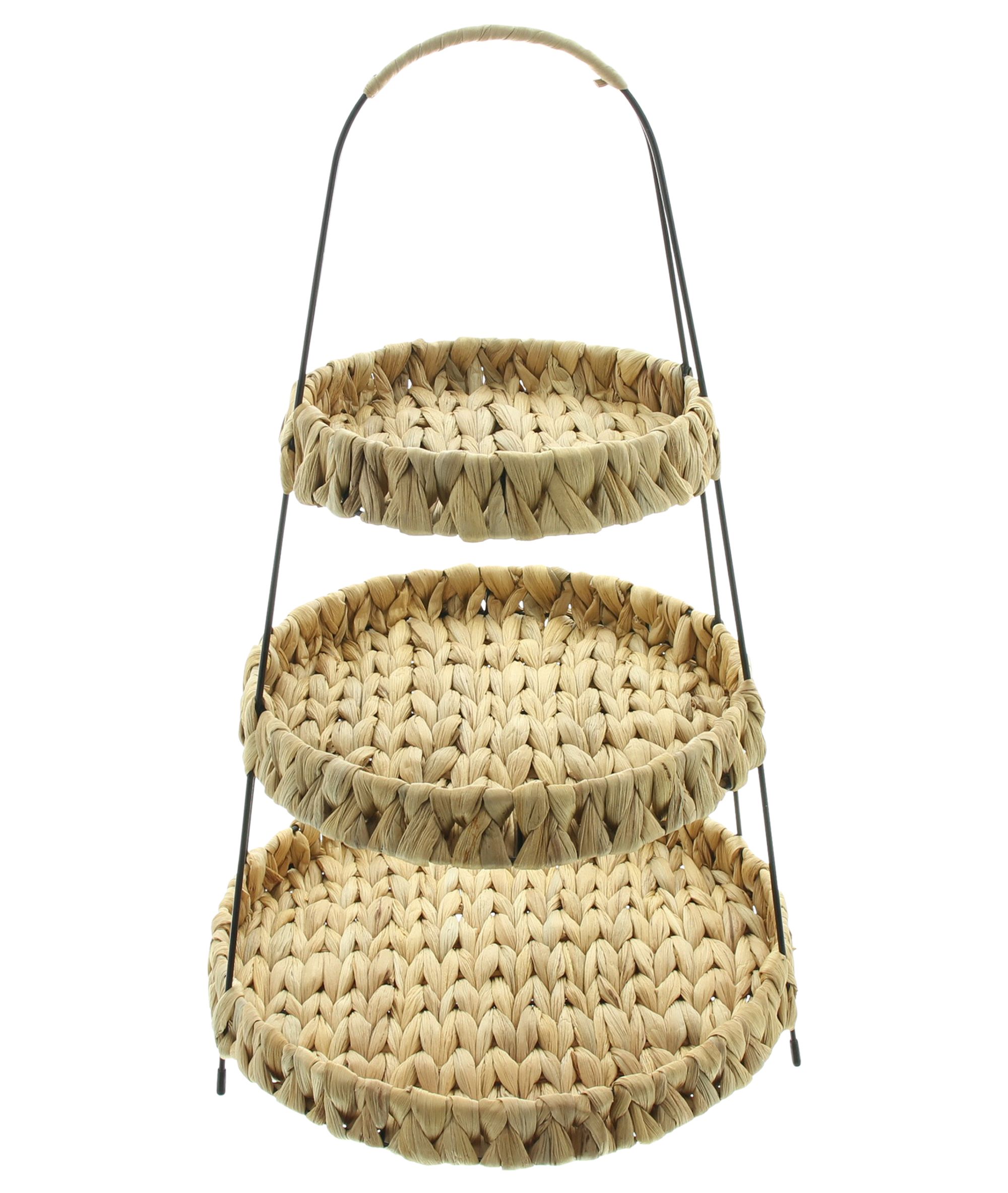 Etagere "Wasserhyazinthe" im Frank Flechtwaren Online Shop für Herbst kaufen Etagere "Wasserhyazinthe" im Frank Flechtwaren Online Shop für Herbst kaufen