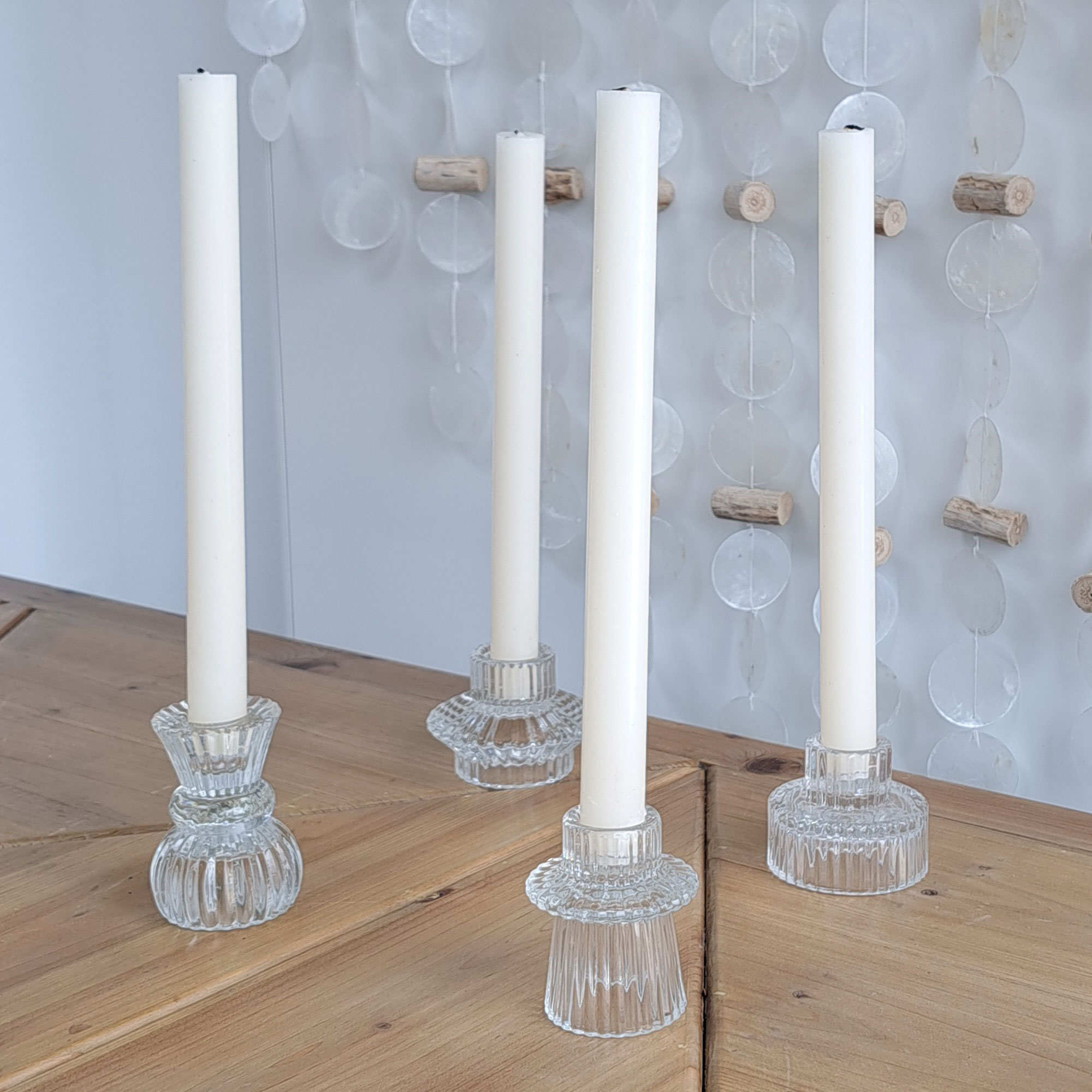 Stabkerze "Ivory", 4er Set  im Frank Flechtwaren Online Shop kaufen