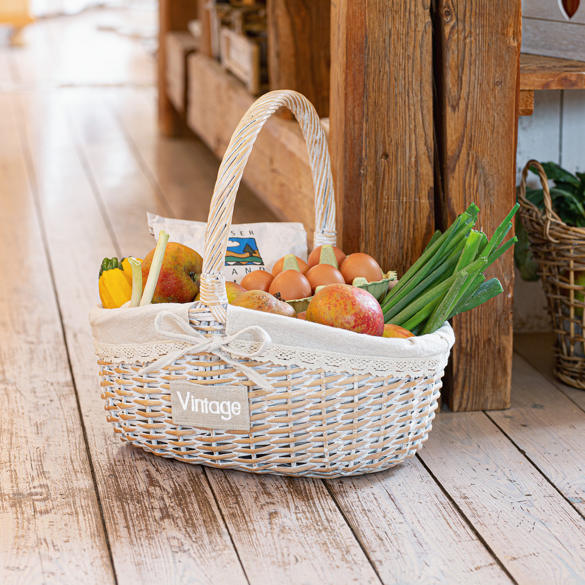 Einkaufskorb "Vintage"  im Frank Flechtwaren Online Shop kaufen