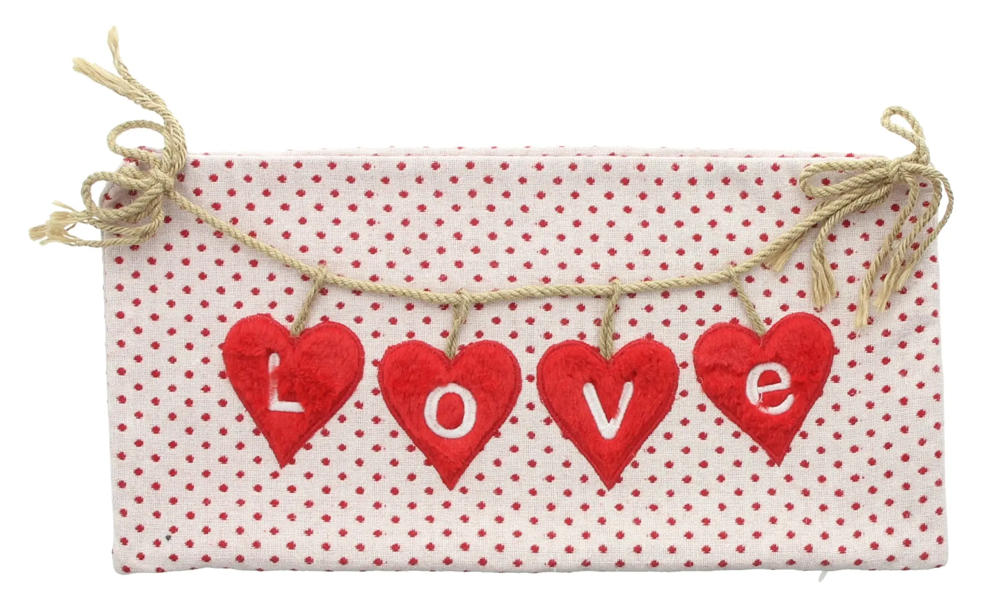 Deko-Kissenhülle "Love Hearts"  im Frank Flechtwaren Online Shop für Bunte Osterzeit kaufen