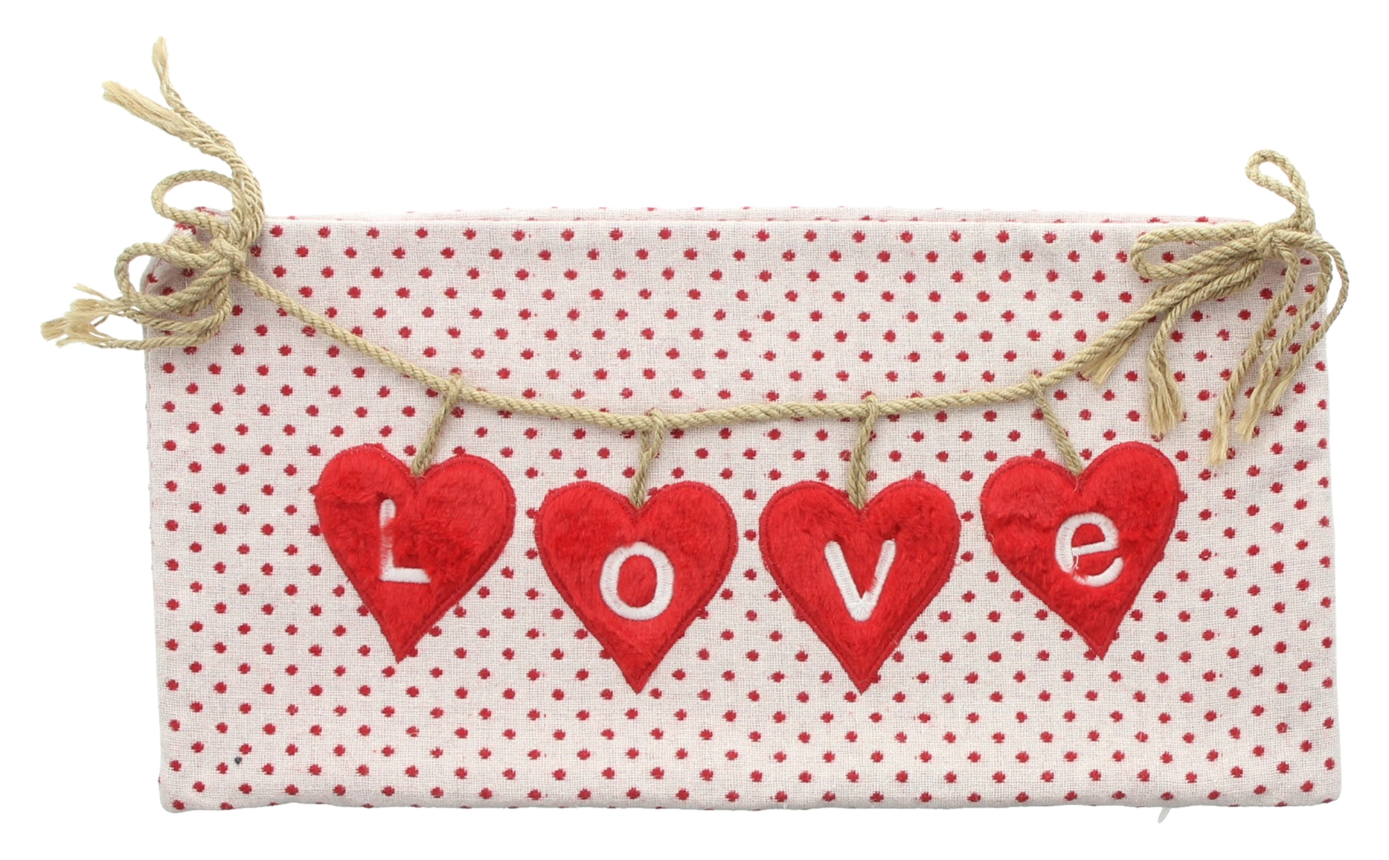Deko-Kissenhülle "Love Hearts"  im Frank Flechtwaren Online Shop für Gerade eingetroffen kaufen