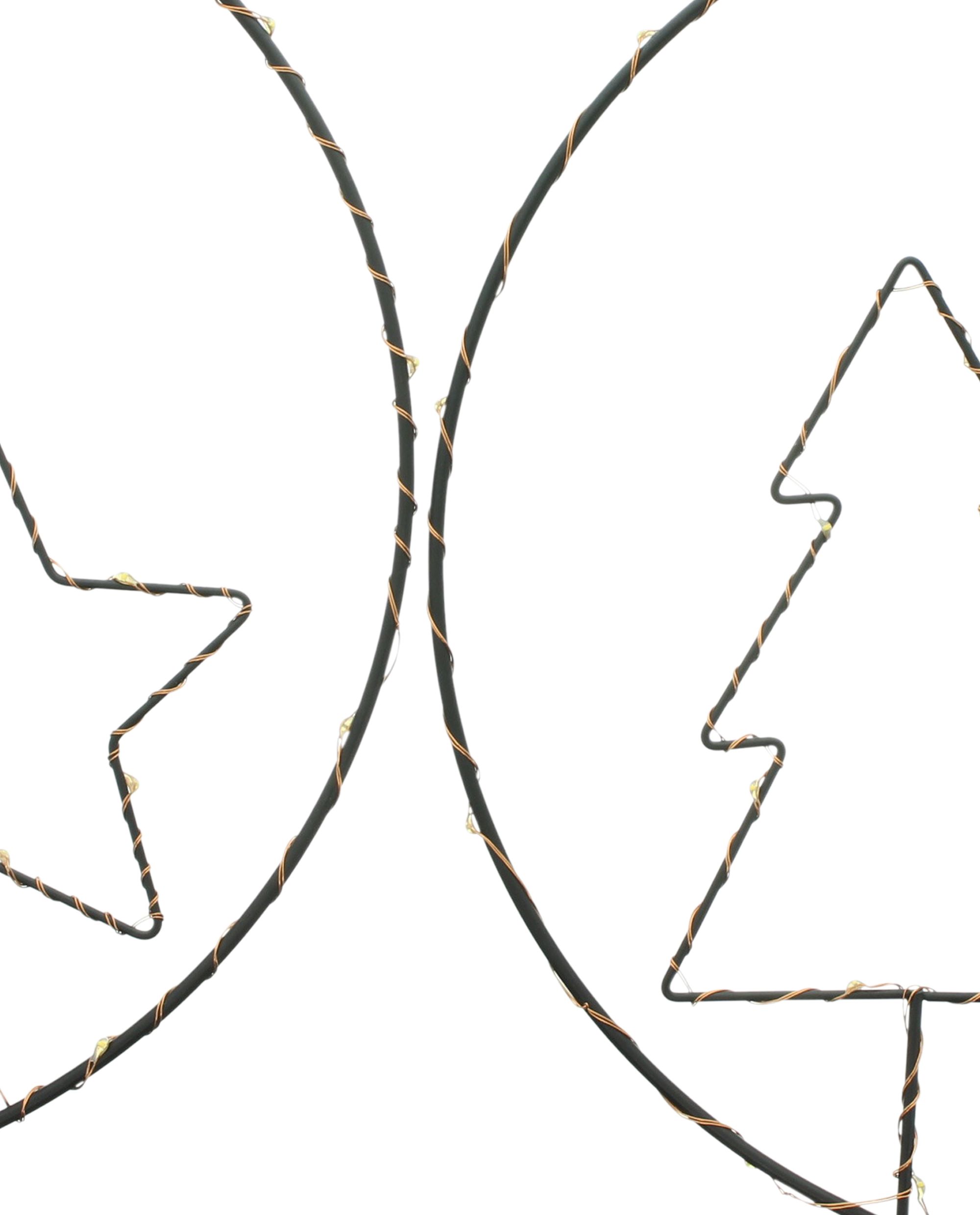 LED-Hänger "Sterne &amp; Tannen", 2er Set  im Frank Flechtwaren Online Shop für Dekohänger  kaufen