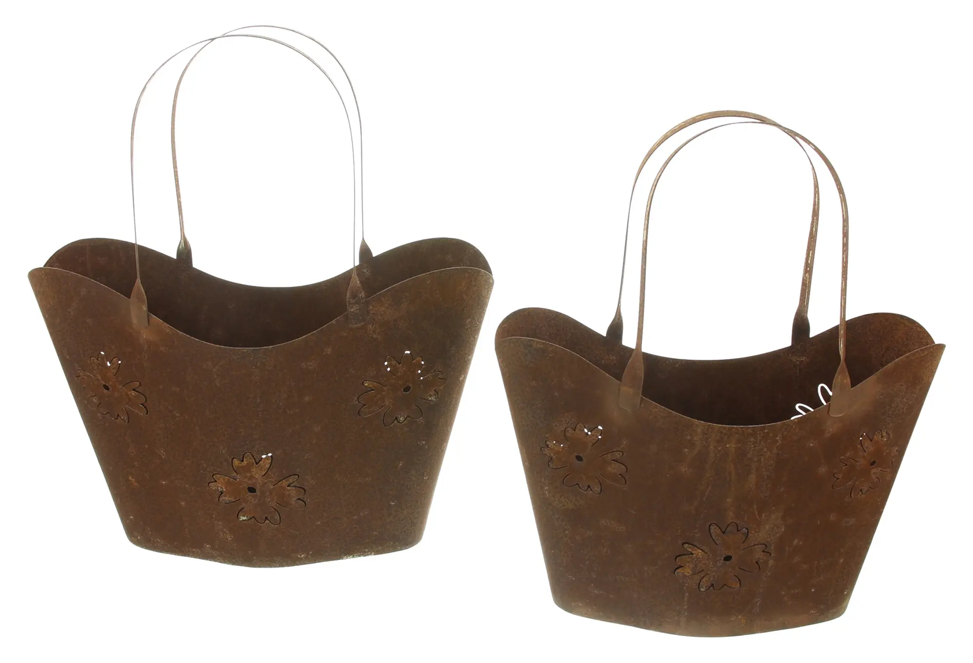 Pflanzer "Shoppingbag", 2er Set  im Frank Flechtwaren Online Shop für Jubiläumsartikel-Garten kaufen