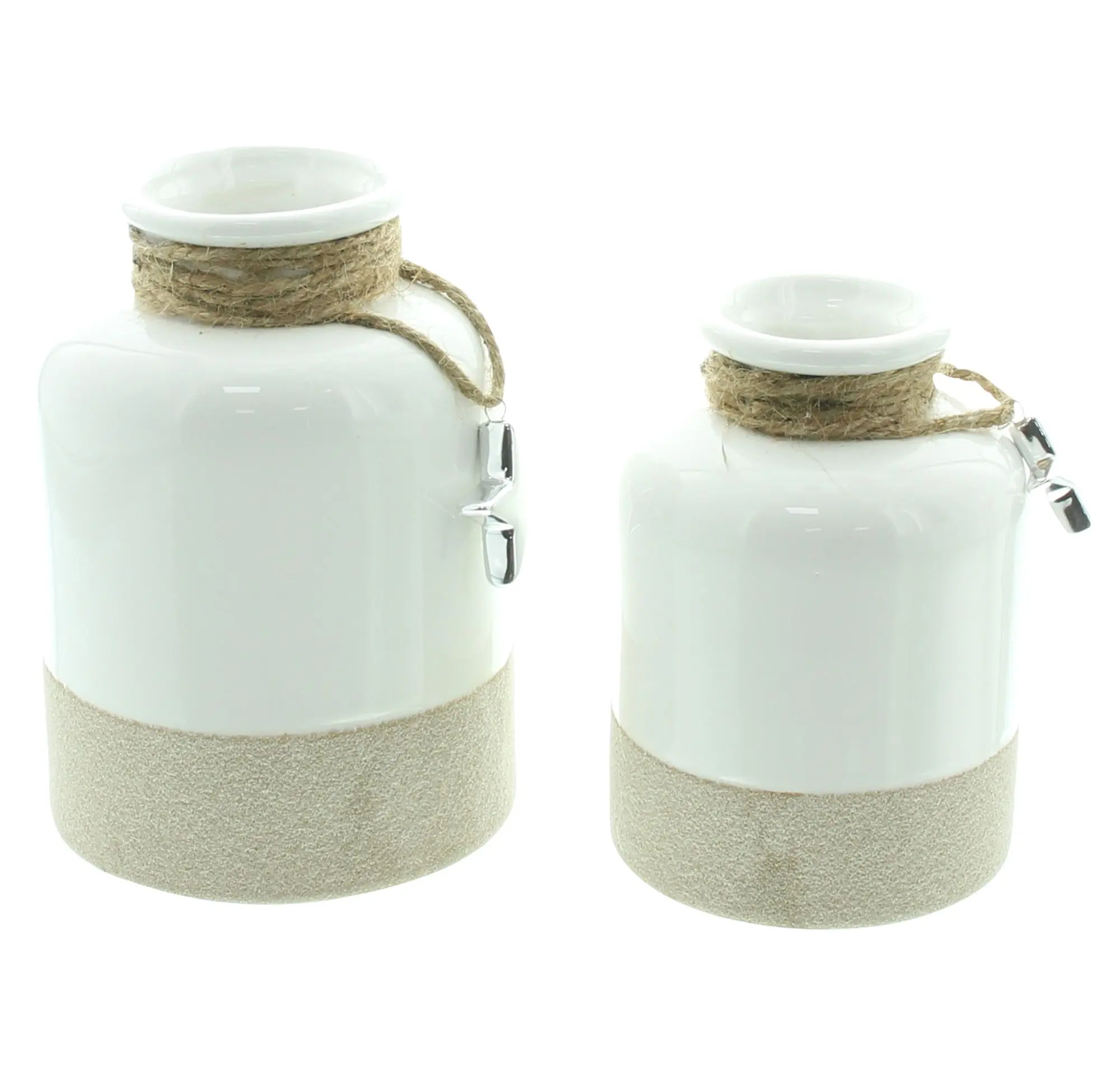 Dekovase "Silberstern", 2er Set im Frank Flechtwaren Online Shop für Dekofiguren kaufen Dekovase "Silberstern", 2er Set im Frank Flechtwaren Online Shop für Dekofiguren kaufen