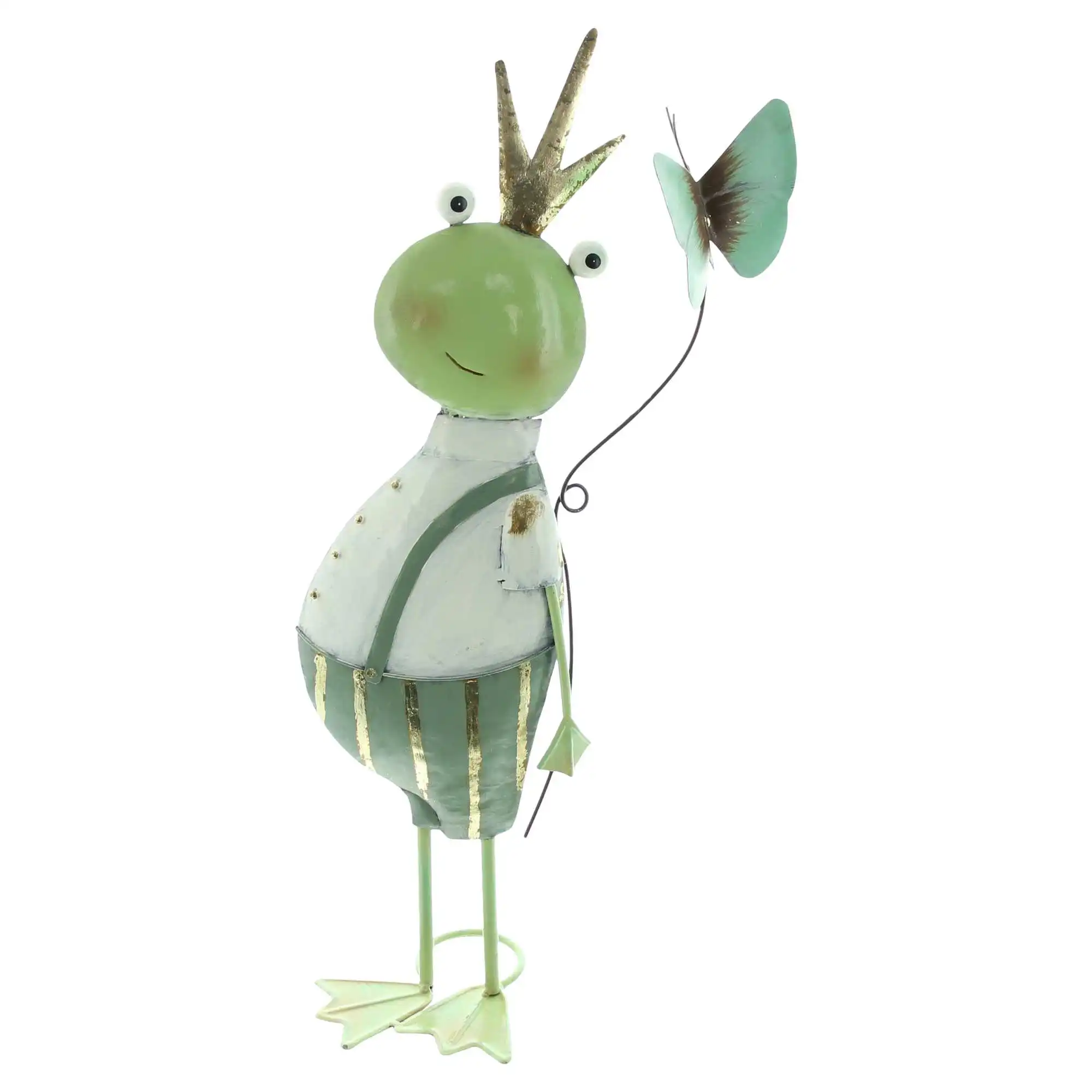 Figur "Frosch mit Schmetterling" im Frank Flechtwaren Online Shop für Gartenfiguren kaufen Figur "Frosch mit Schmetterling" im Frank Flechtwaren Online Shop für Gartenfiguren kaufen