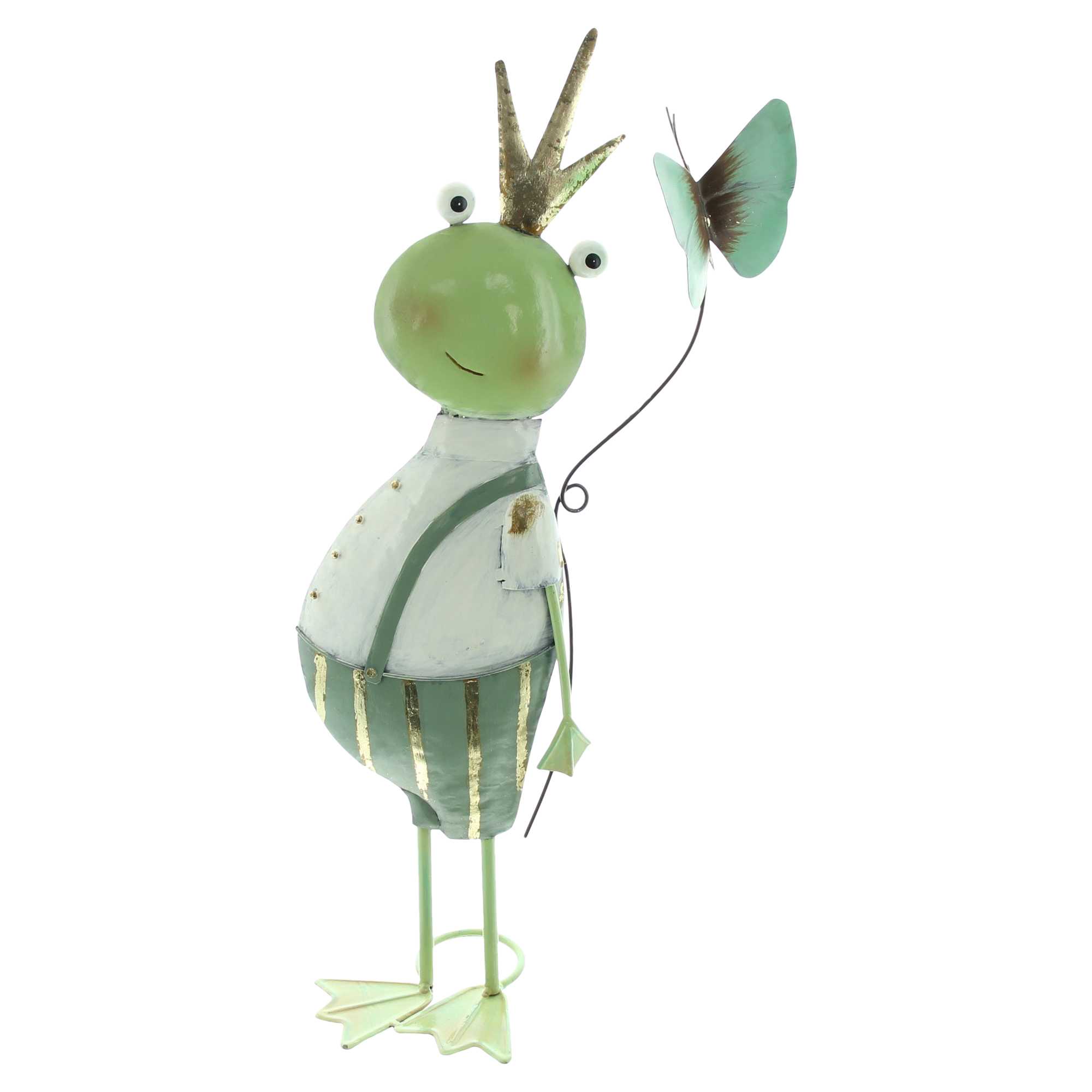Figur "Frosch mit Schmetterling" im Frank Flechtwaren Online Shop für Gartenfiguren kaufen Figur "Frosch mit Schmetterling" im Frank Flechtwaren Online Shop für Gartenfiguren kaufen