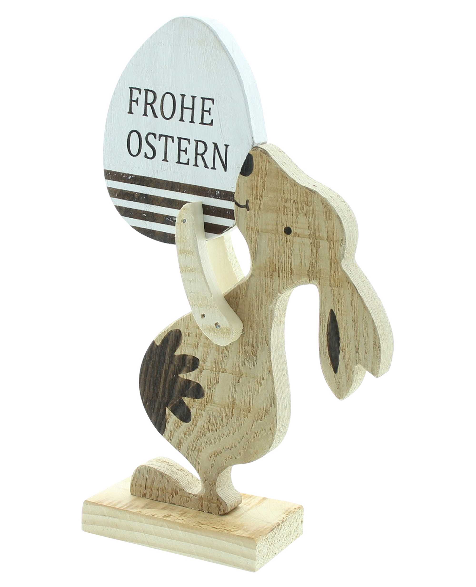 Hase "Frohe Ostern"  im Frank Flechtwaren Online Shop für Ostern kaufen