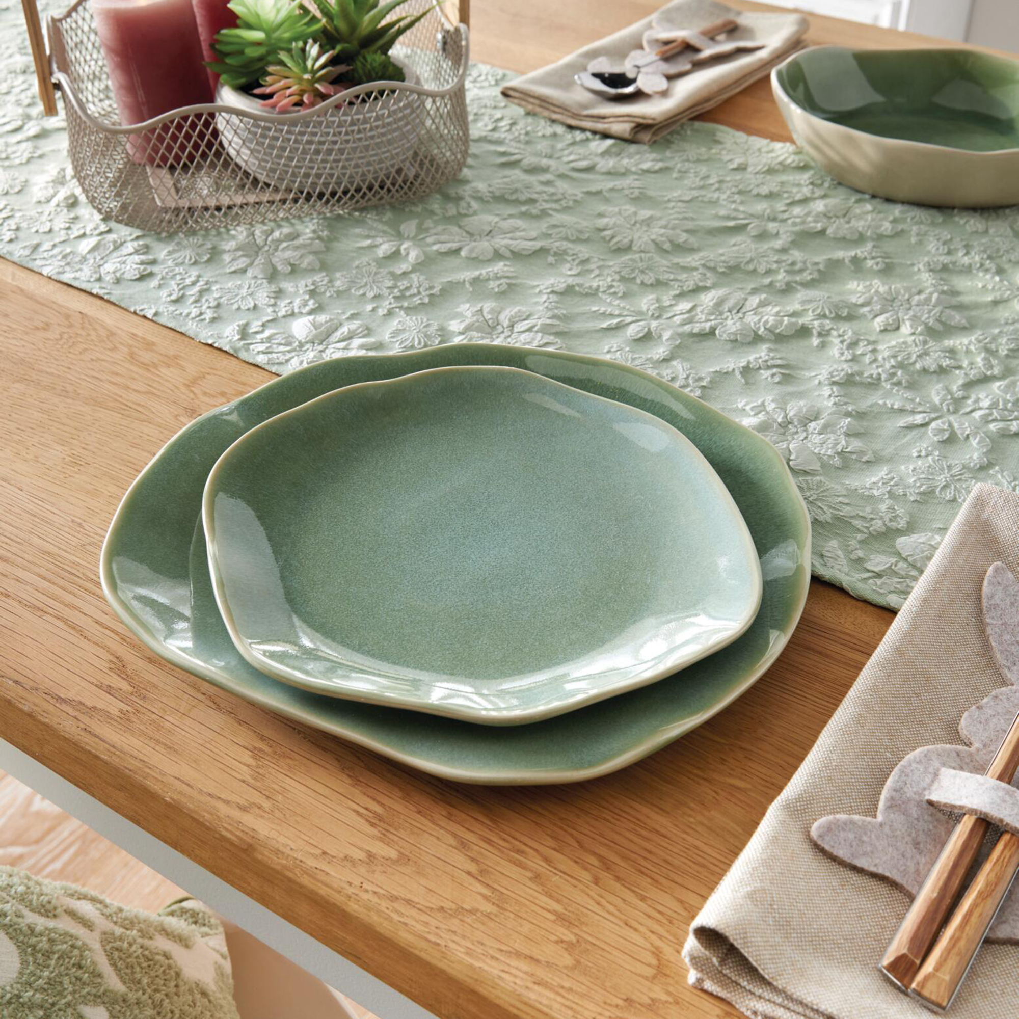 Teller "Organic", 2er Set  im Frank Flechtwaren Online Shop kaufen