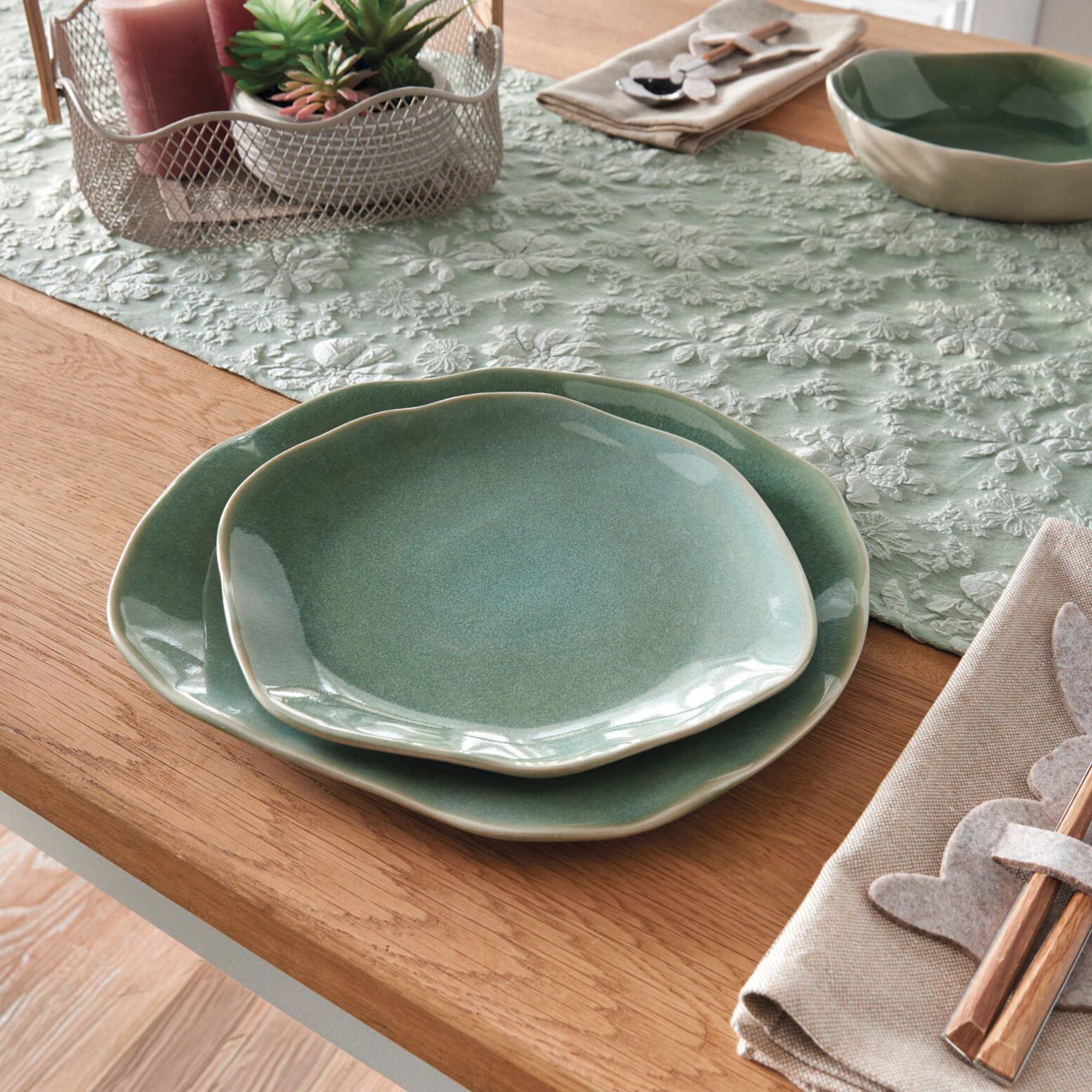 Teller "Organic", 2er Set  im Frank Flechtwaren Online Shop kaufen