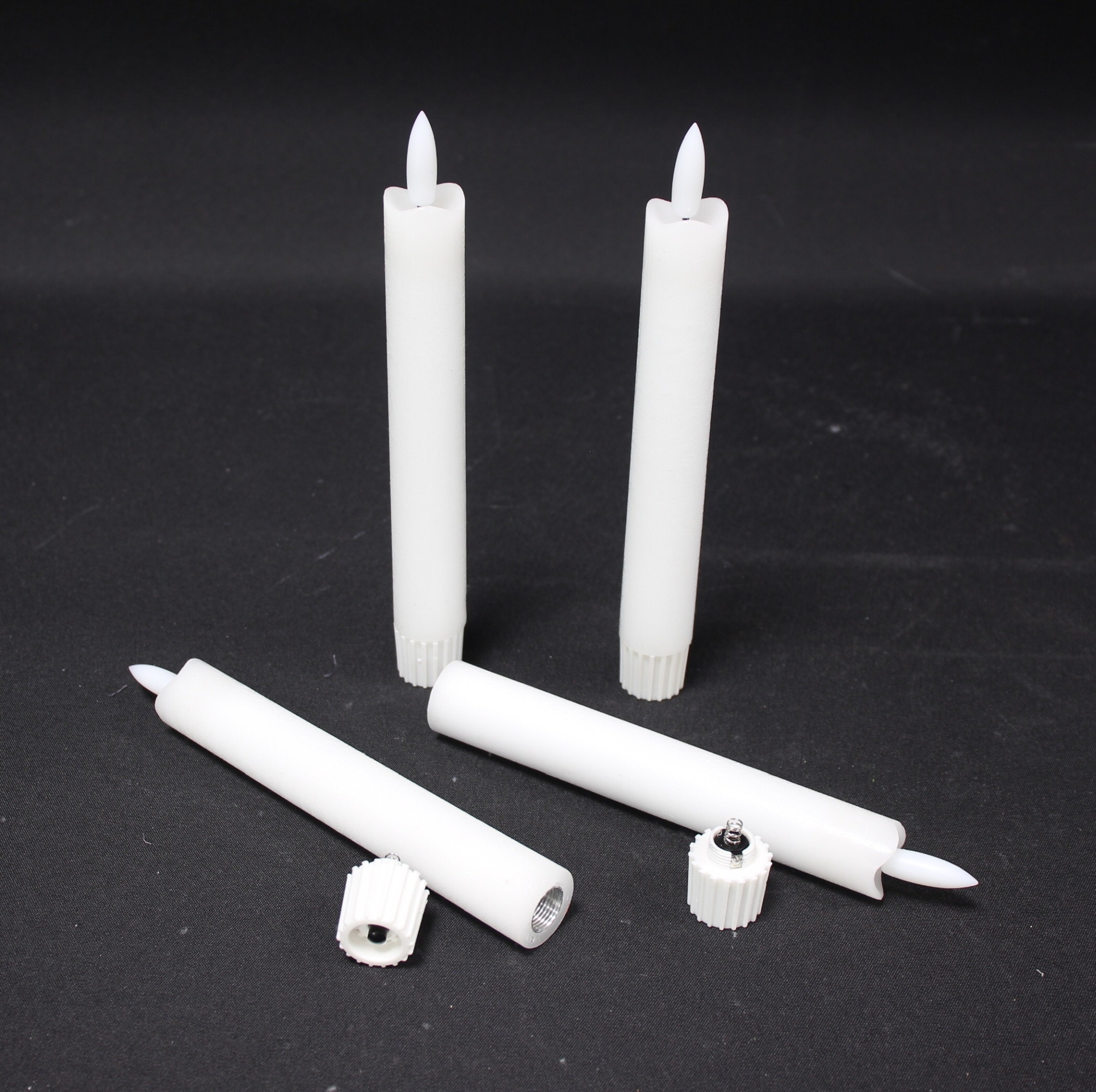 LED-Stabkerze "Classical", 4er Set  im Frank Flechtwaren Online Shop für Kerzen &amp; LED-Kerzen kaufen