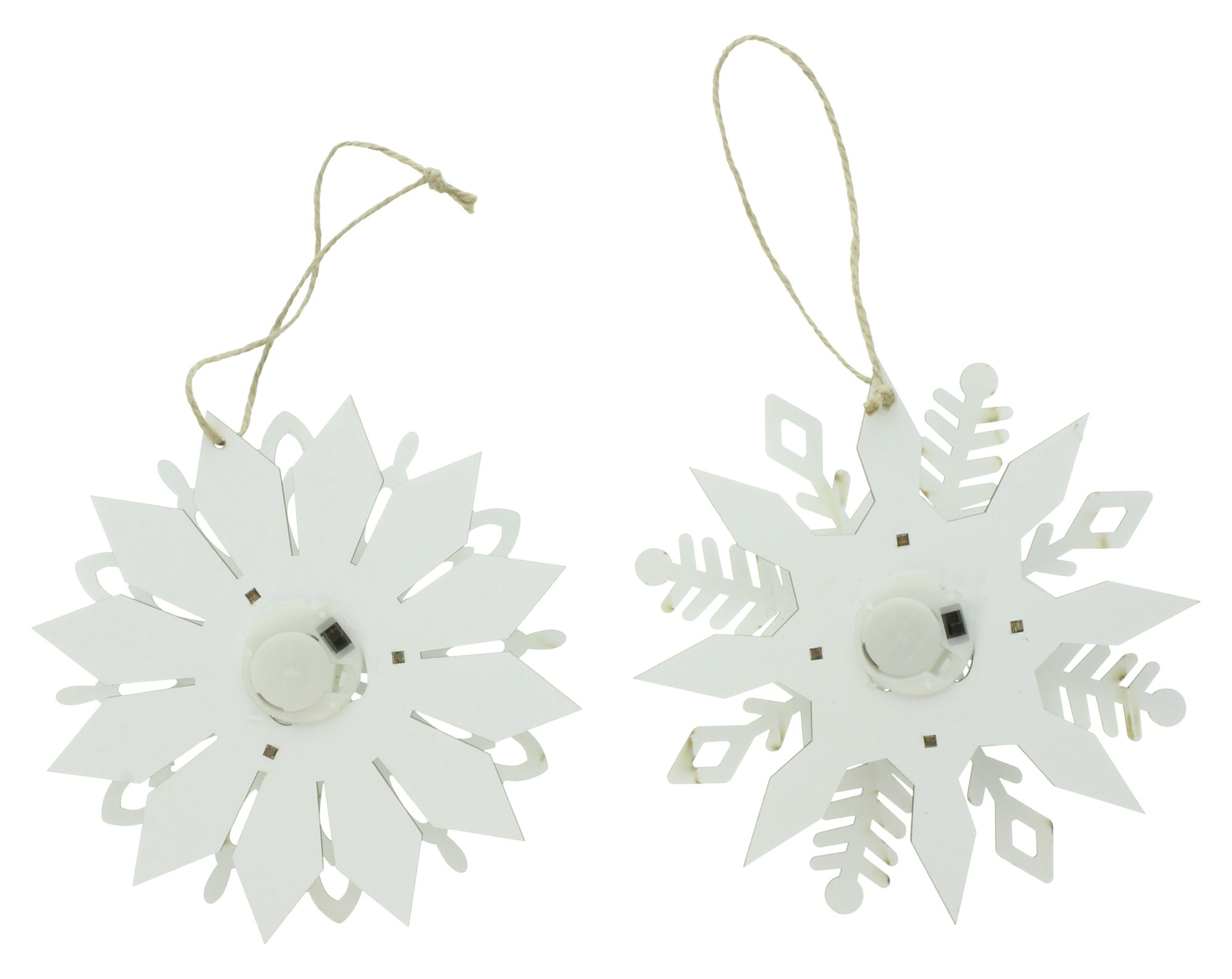 LED-Hänger "Schneeflocke", 2er Set im Frank Flechtwaren Online Shop für Weihnachten kaufen LED-Hänger "Schneeflocke", 2er Set im Frank Flechtwaren Online Shop für Weihnachten kaufen