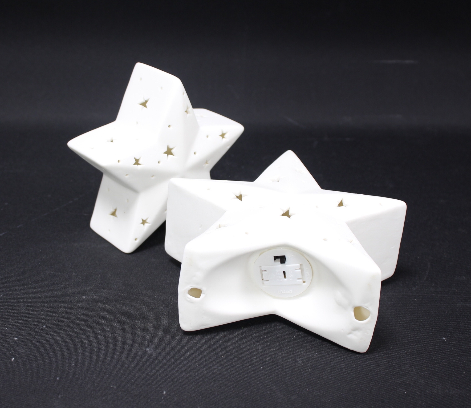 LED-Stern "White", 2er Set  im Frank Flechtwaren Online Shop für Sterne kaufen