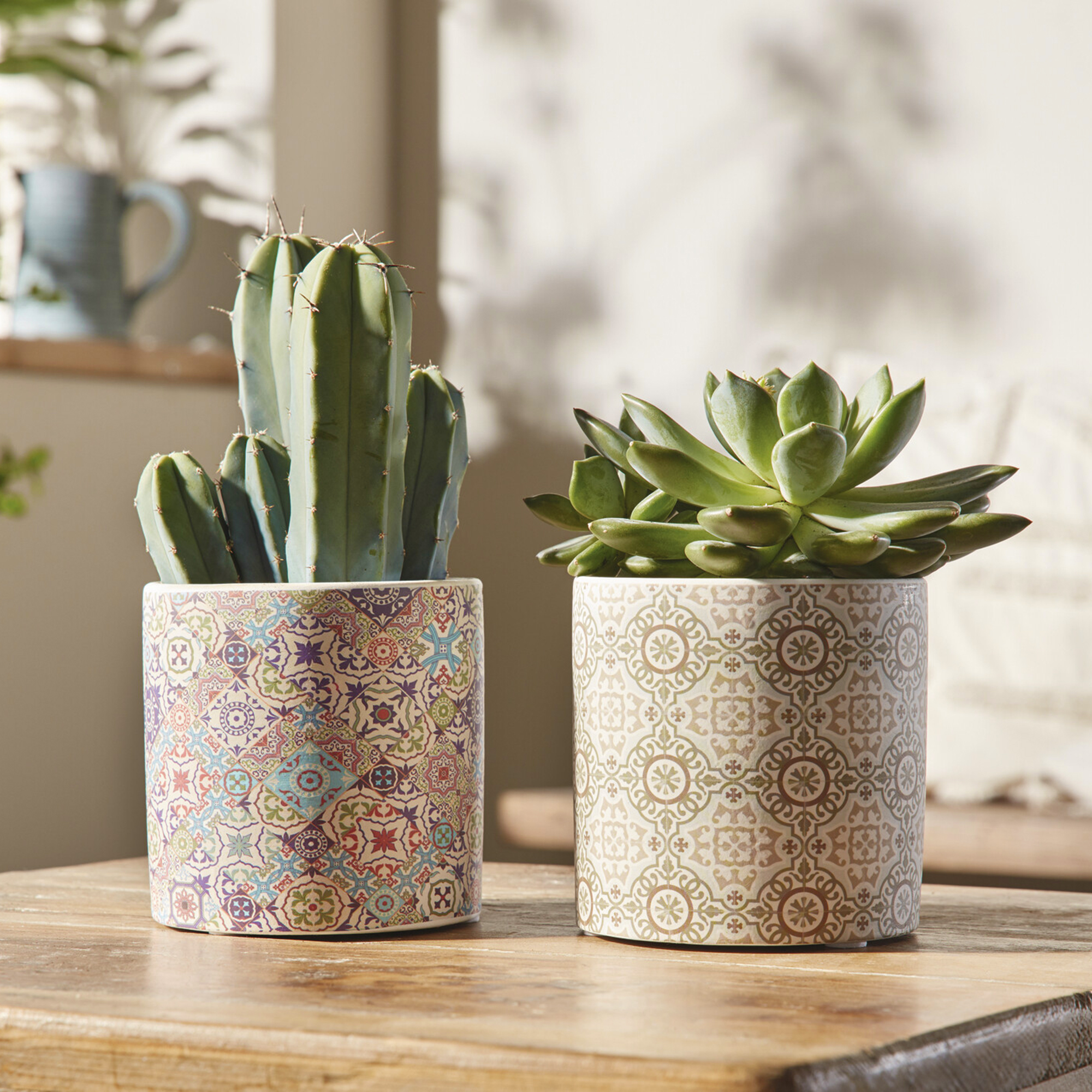 Blumentopf "Mosaik", 2er Set  im Frank Flechtwaren Online Shop kaufen