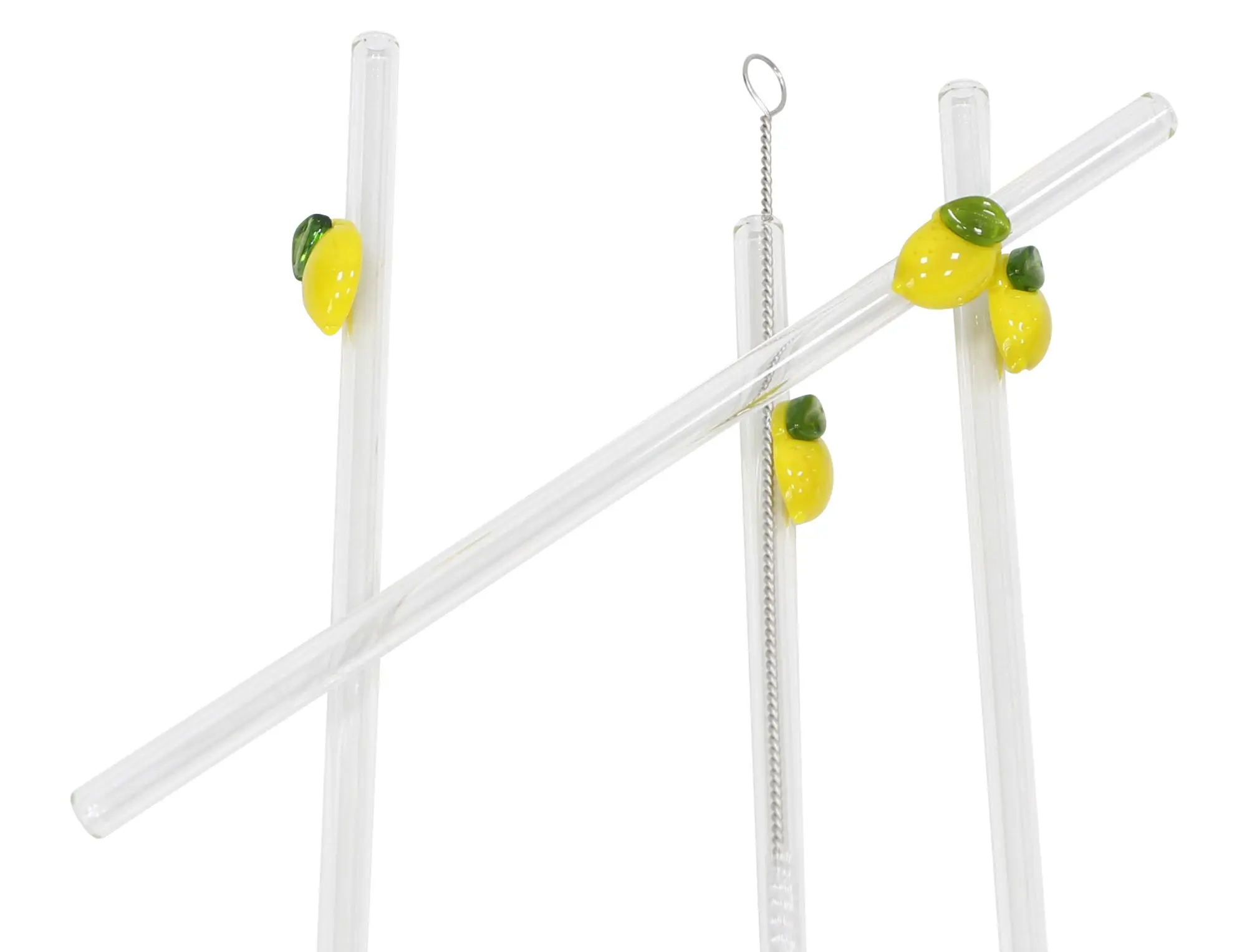 Strohhalm "Zitrone", 4er Set  im Frank Flechtwaren Online Shop für Lemon Sorbet kaufen