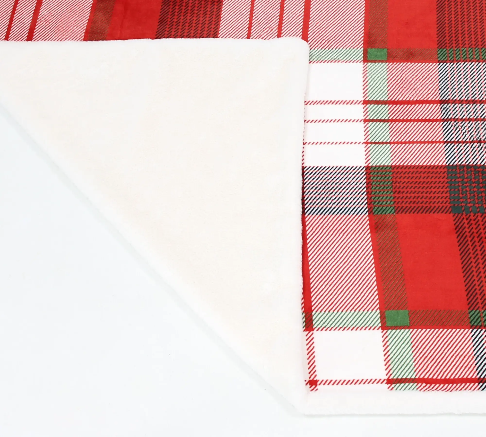 Kuscheldecke "Weihnachtskaro"  im Frank Flechtwaren Online Shop für Decken &amp; Kuscheldecken kaufen