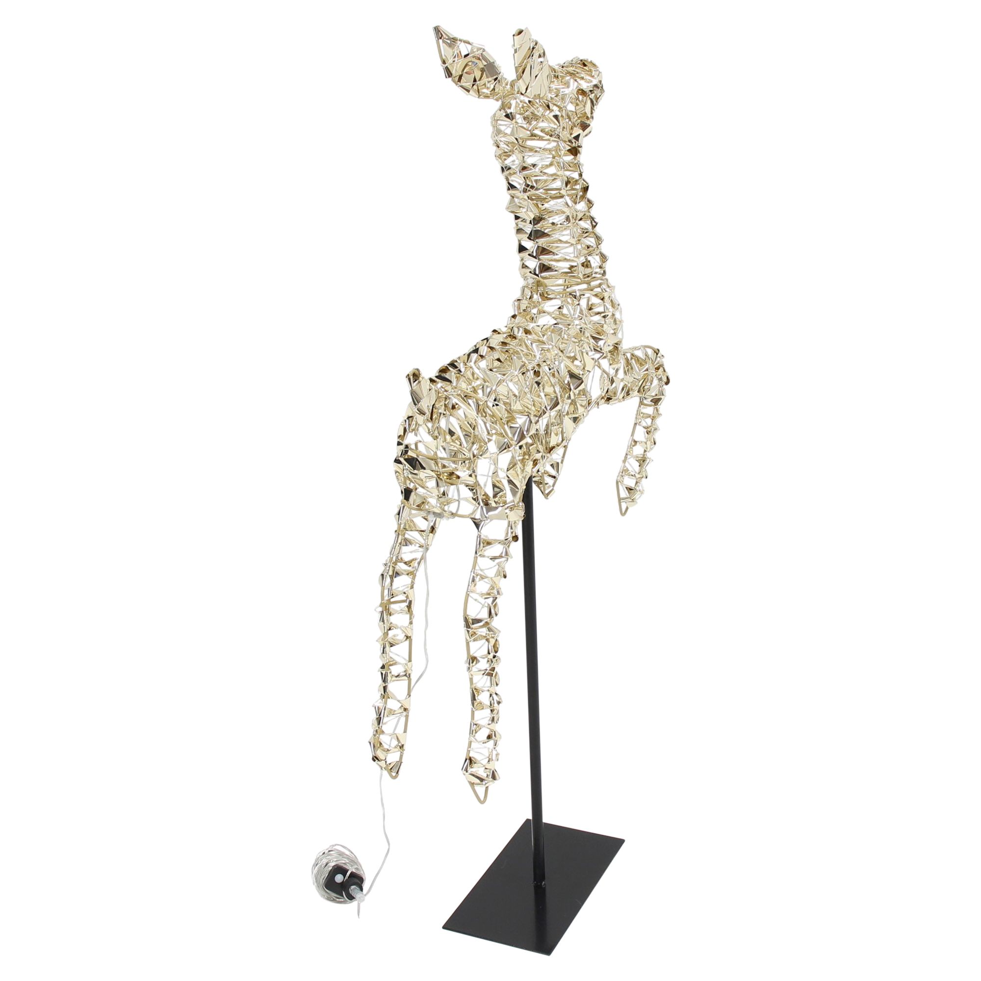 LED-Rentier "Golden"  im Frank Flechtwaren Online Shop für Weihnachtliche LED-Deko kaufen