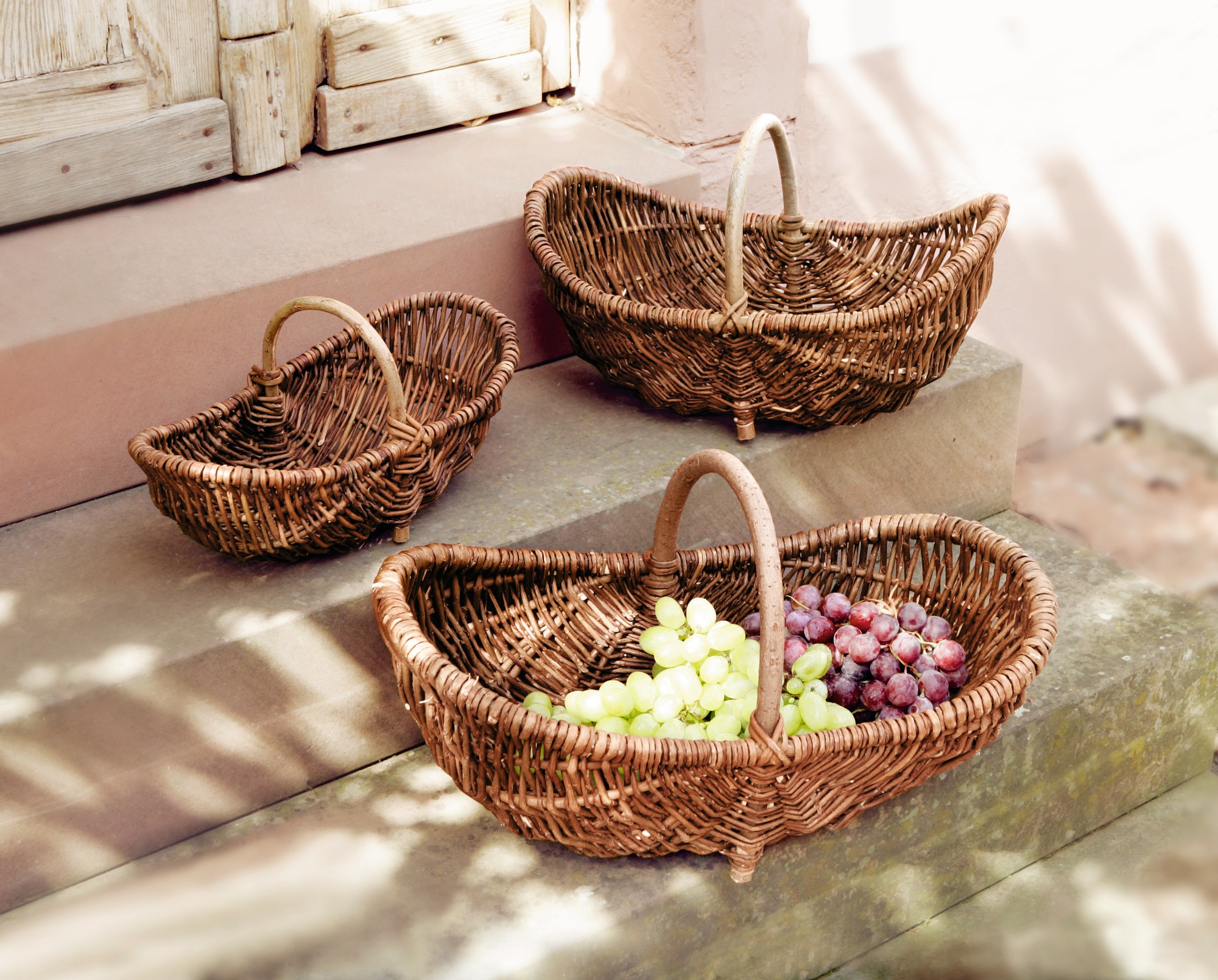 Korb "Holzbügel", groß im Frank Flechtwaren Online Shop für Herbst kaufen Korb "Holzbügel", groß im Frank Flechtwaren Online Shop für Herbst kaufen
