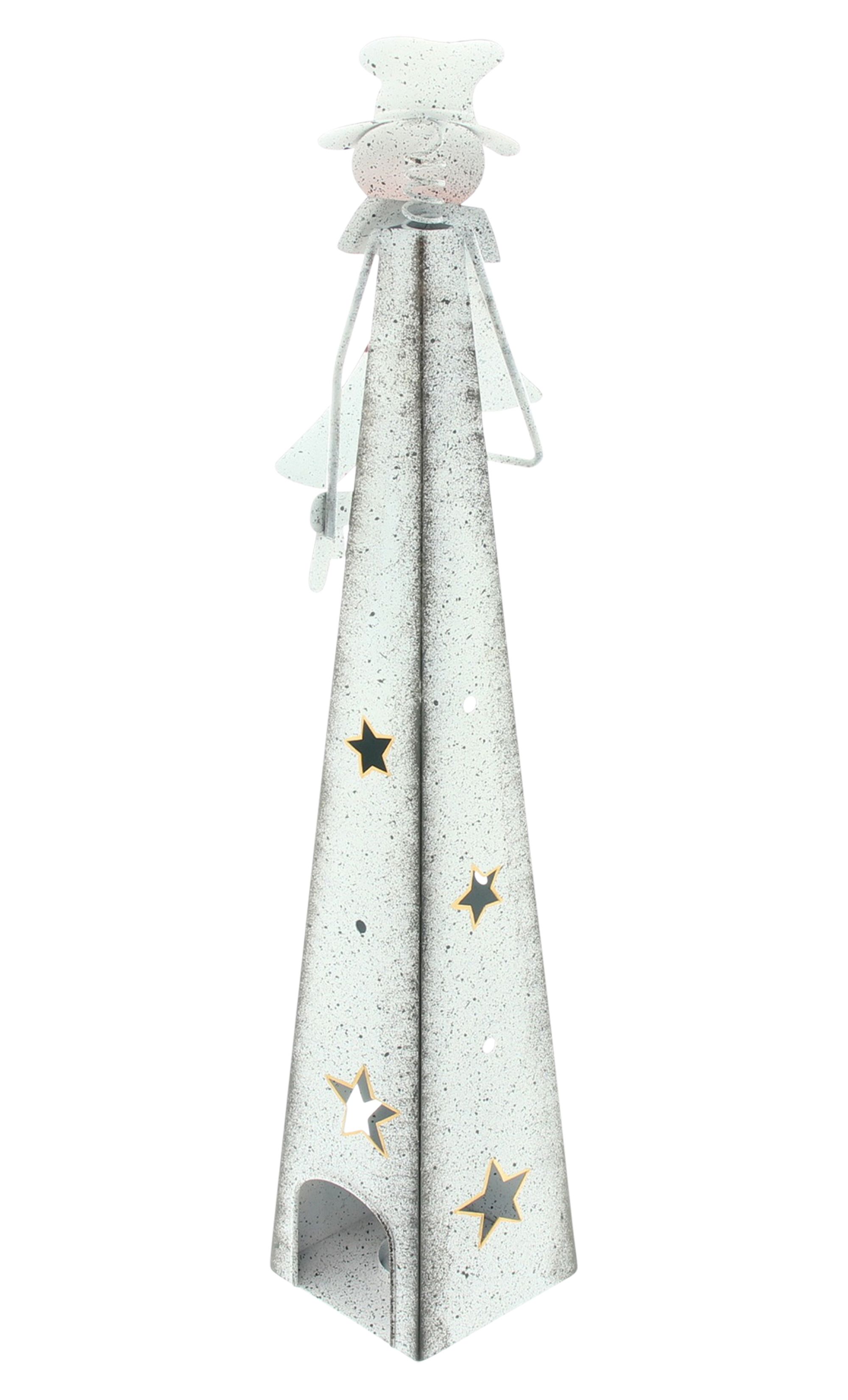 Schneemann "Kerzenschein"  im Frank Flechtwaren Online Shop für Weihnachten kaufen