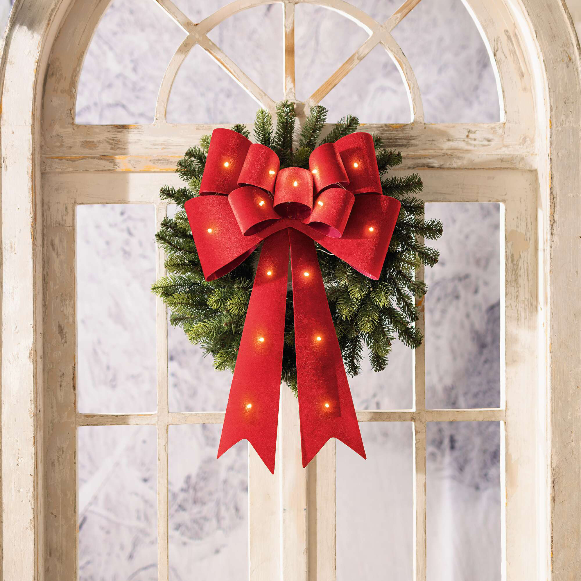 LED-Schleife "Rot"  im Frank Flechtwaren Online Shop kaufen