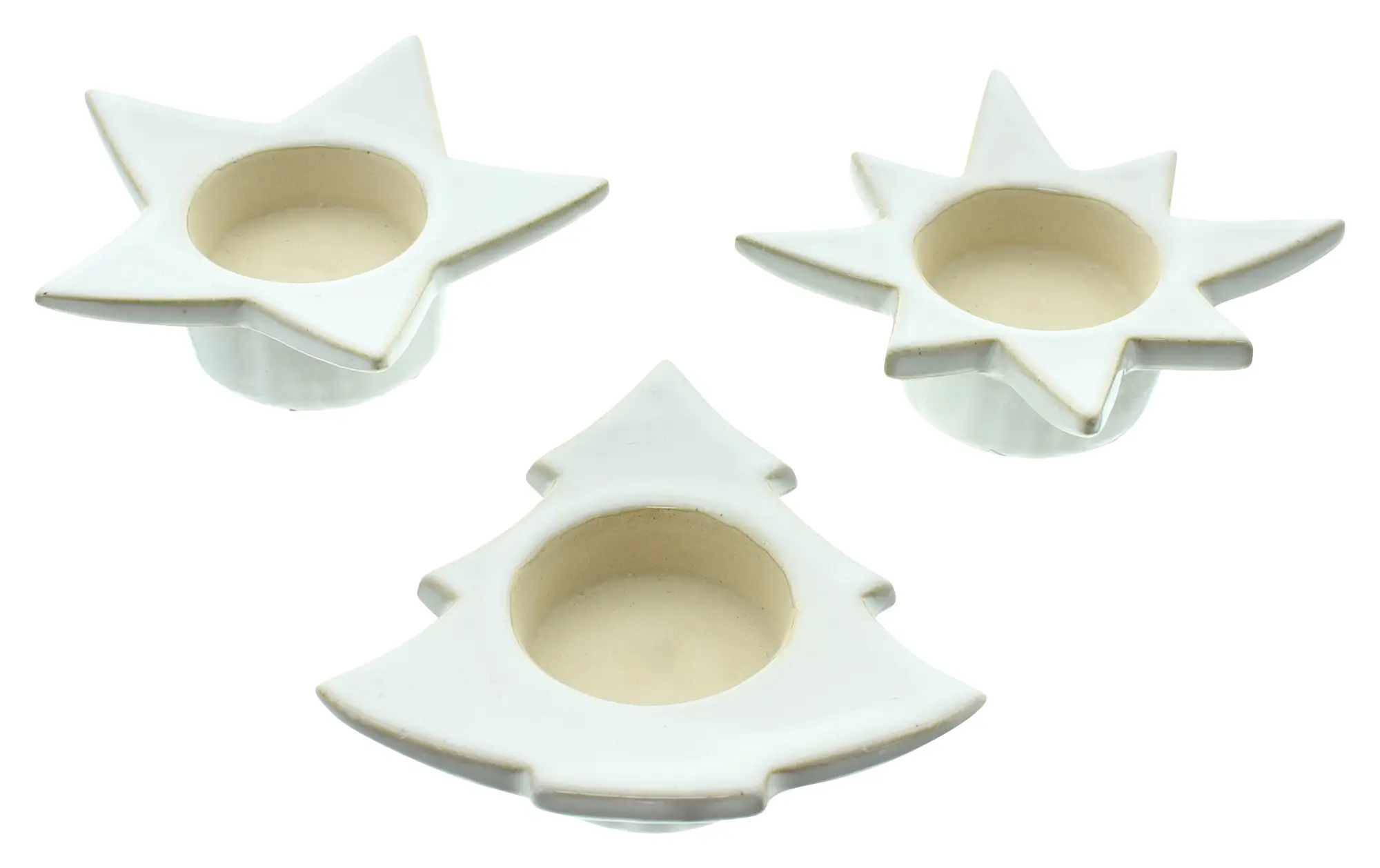 Teelichthalter "Christmas-Time", 3er Set  im Frank Flechtwaren Online Shop für Weihnachten kaufen