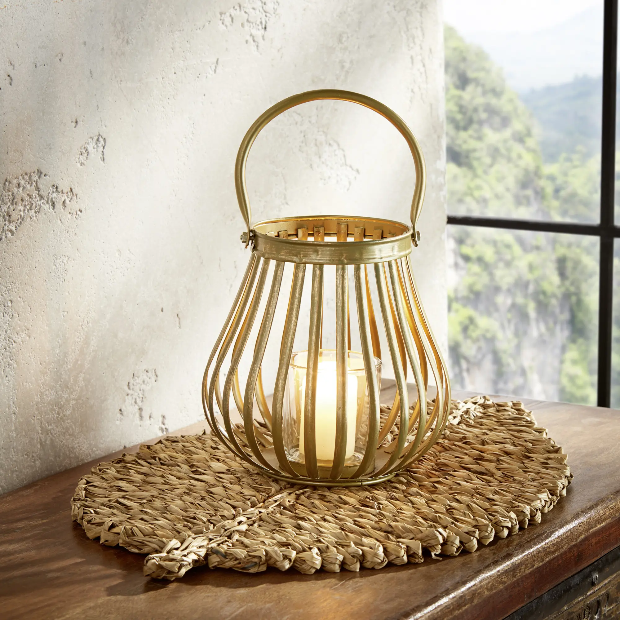 Windlicht "Goldschein"  im Frank Flechtwaren Online Shop kaufen