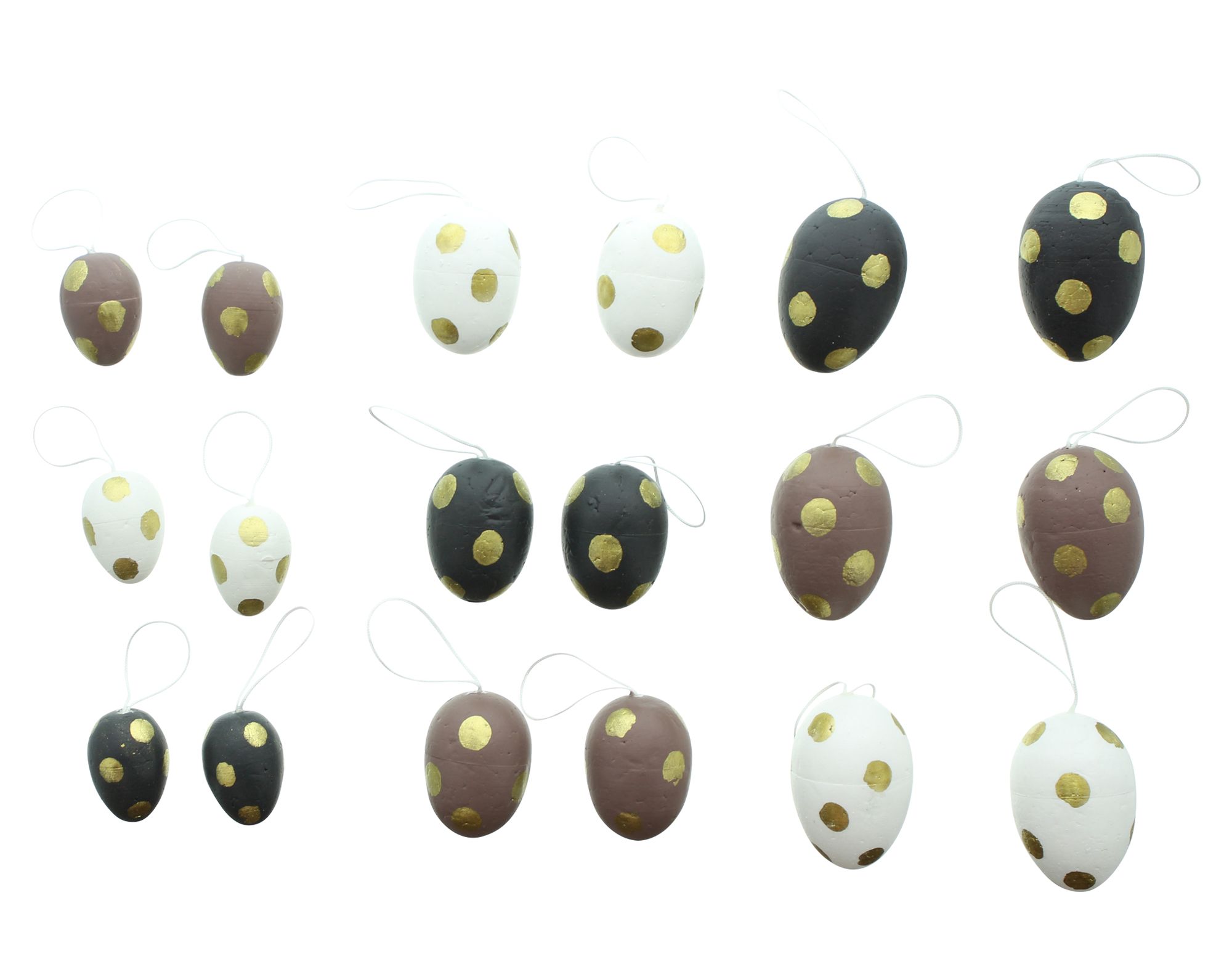Deko-Ei "Goldpunkte", 18er Set im Frank Flechtwaren Online Shop für Ostern kaufen Deko-Ei "Goldpunkte", 18er Set im Frank Flechtwaren Online Shop für Ostern kaufen