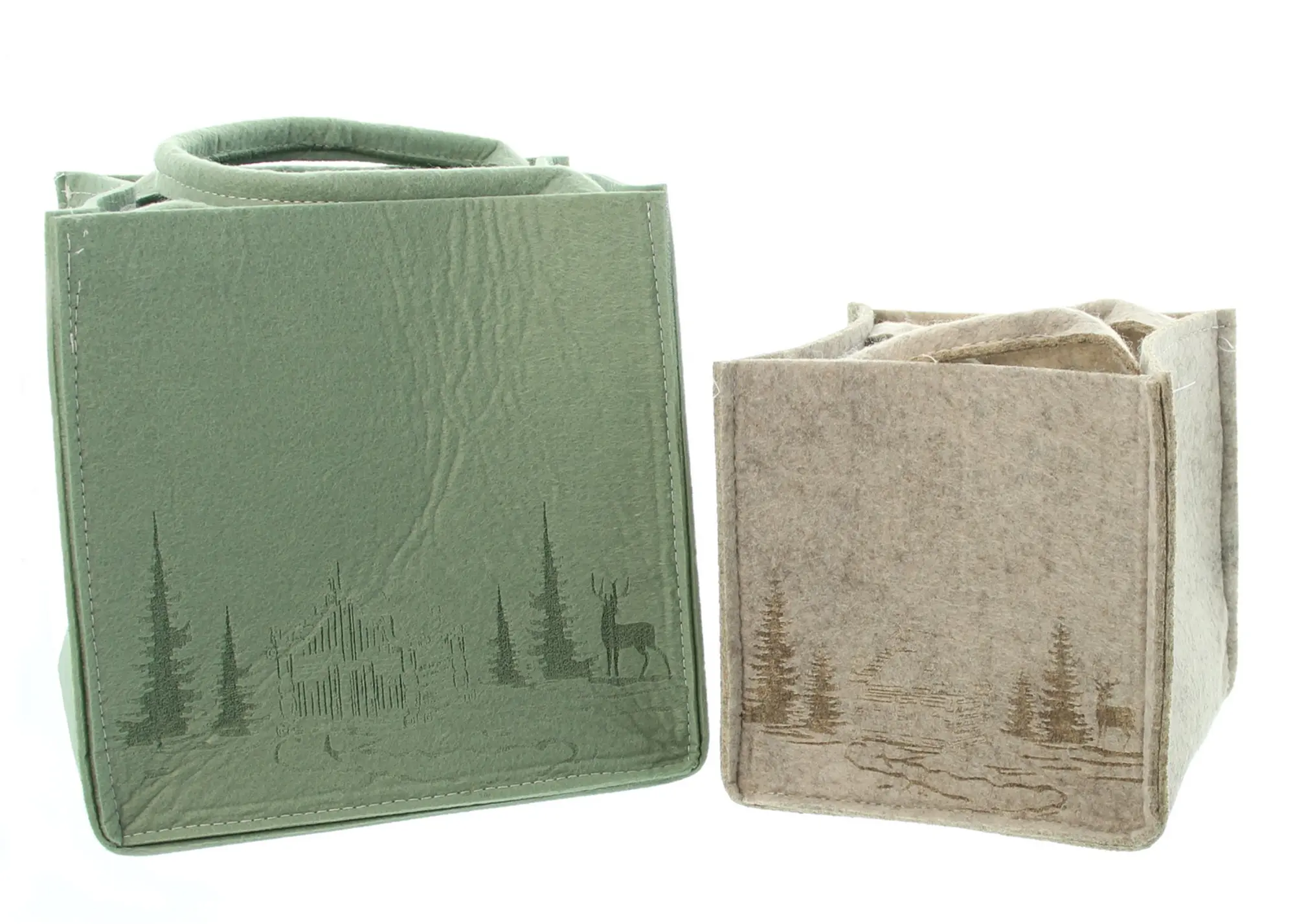 Tasche "Winterwald", 2er Set, B-Ware  im Frank Flechtwaren Online Shop kaufen
