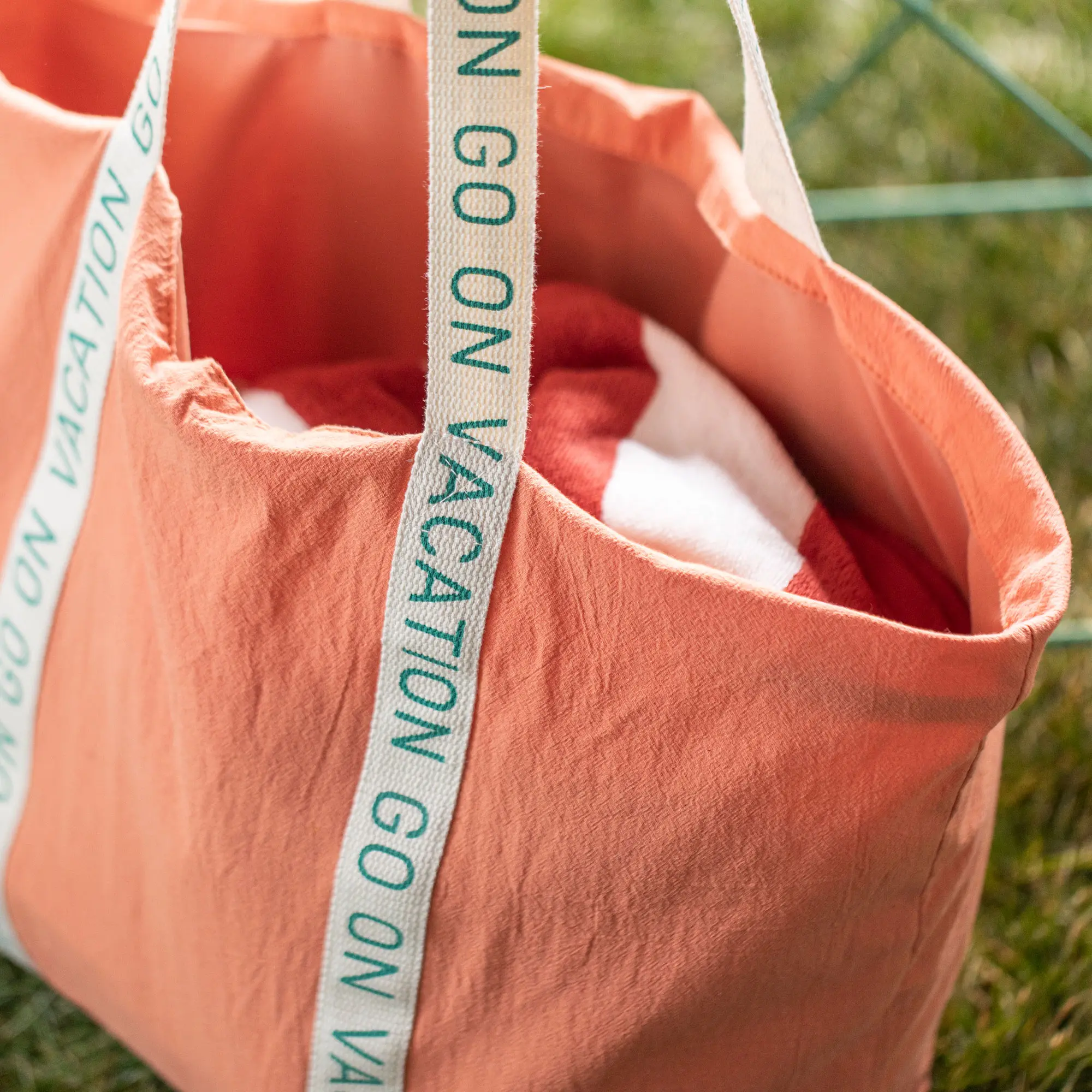 Stofftasche "Vacation"  im Frank Flechtwaren Online Shop für Geschenke-Tipps kaufen