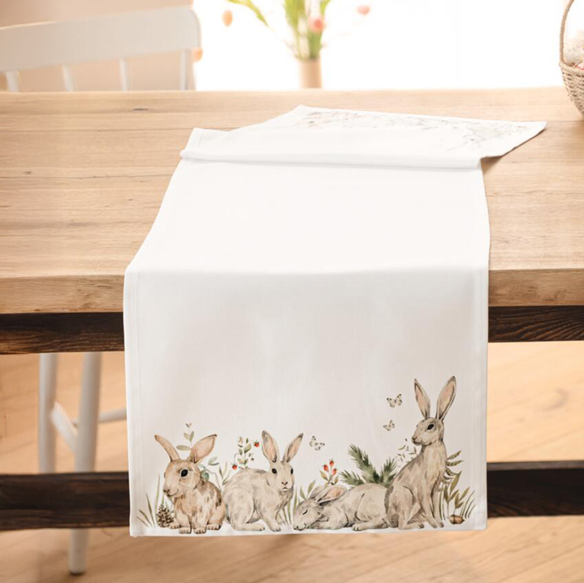 Tischläufer "Hasenhorde"  im Frank Flechtwaren Online Shop kaufen