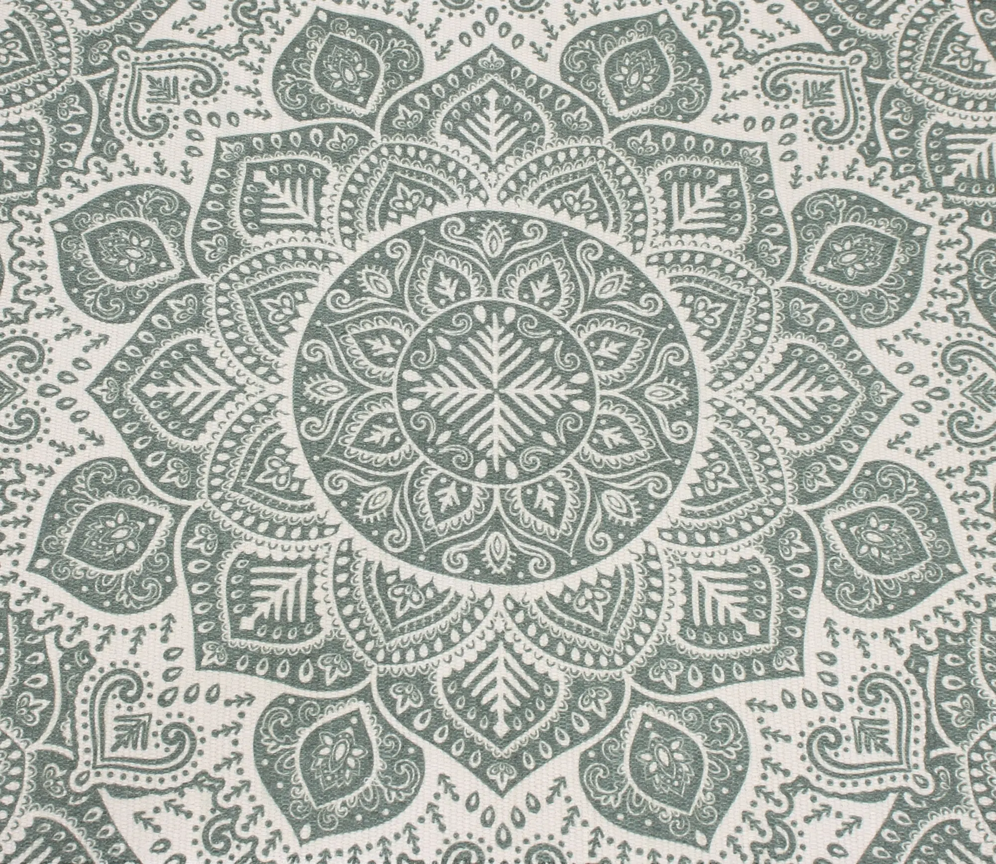 Bodenmatte "Mandala", grün  im Frank Flechtwaren Online Shop für Wohnzimmer kaufen