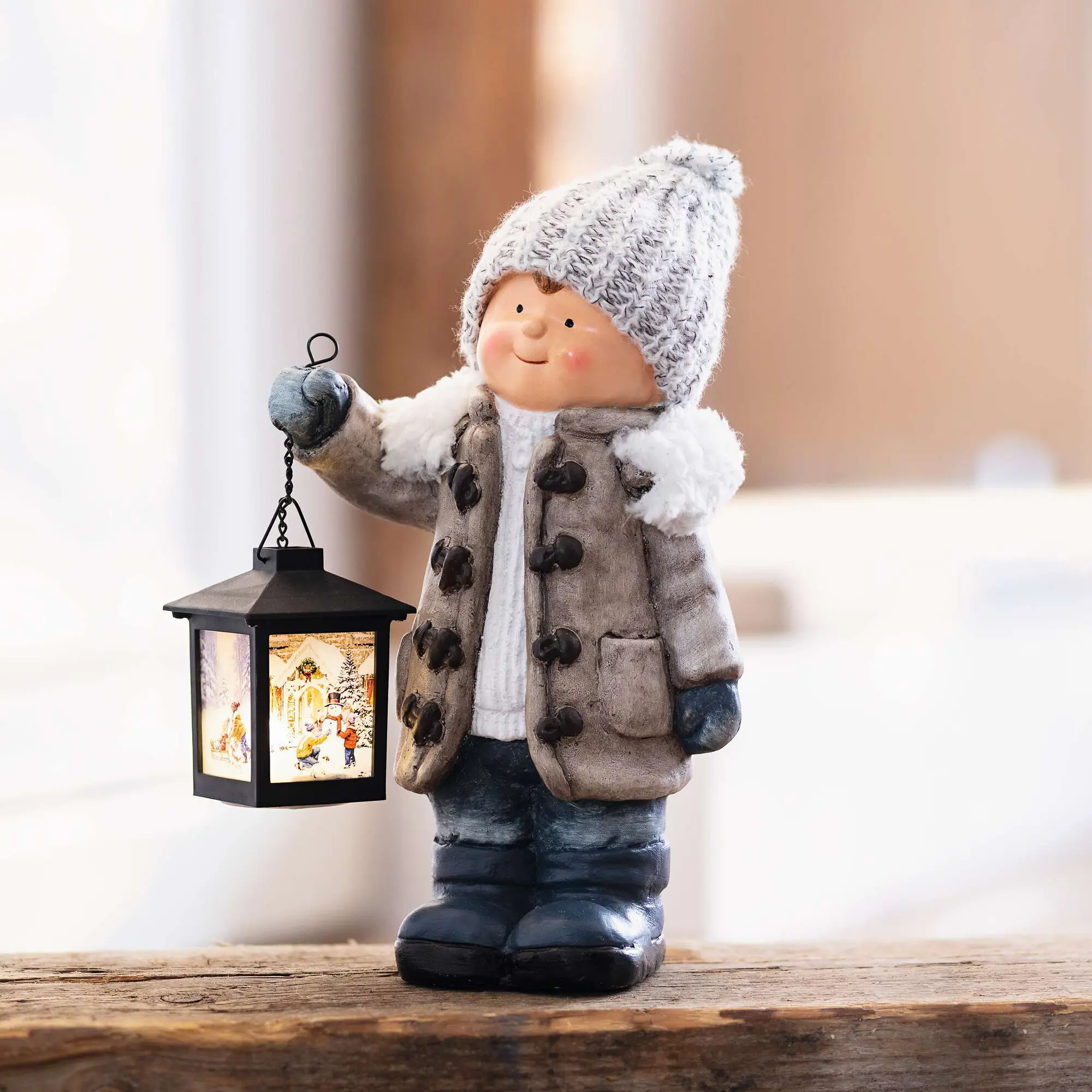 LED-Junge "Laterne"  im Frank Flechtwaren Online Shop kaufen