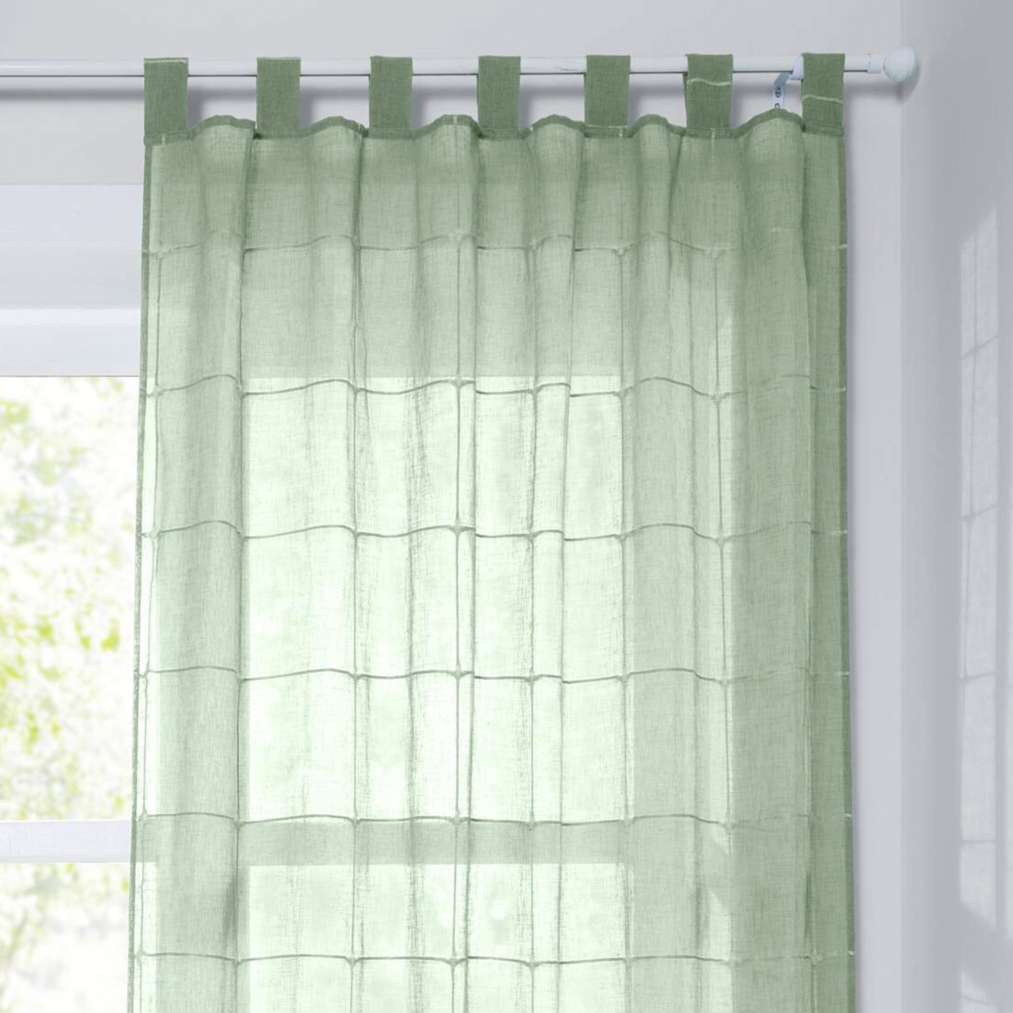 Vorhang "Green Square"  im Frank Flechtwaren Online Shop kaufen