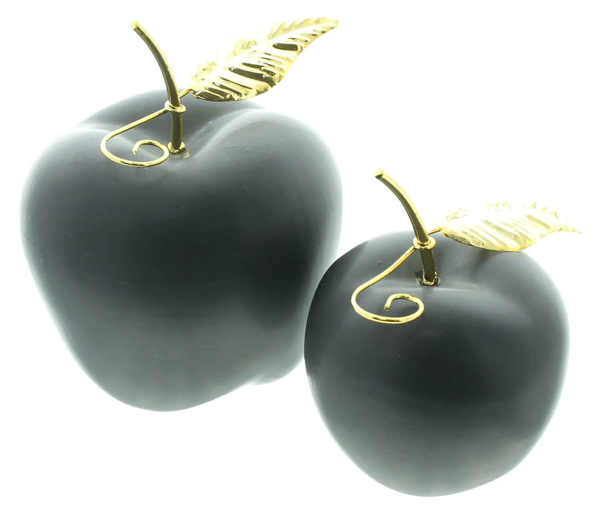 Apfel "Black", 2er Set  im Frank Flechtwaren Online Shop für Dekofiguren kaufen