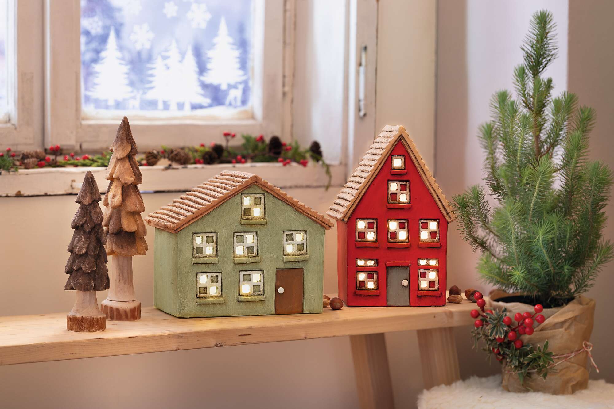 Tanne "Natural", 2er Set  im Frank Flechtwaren Online Shop für Tannenbäume kaufen