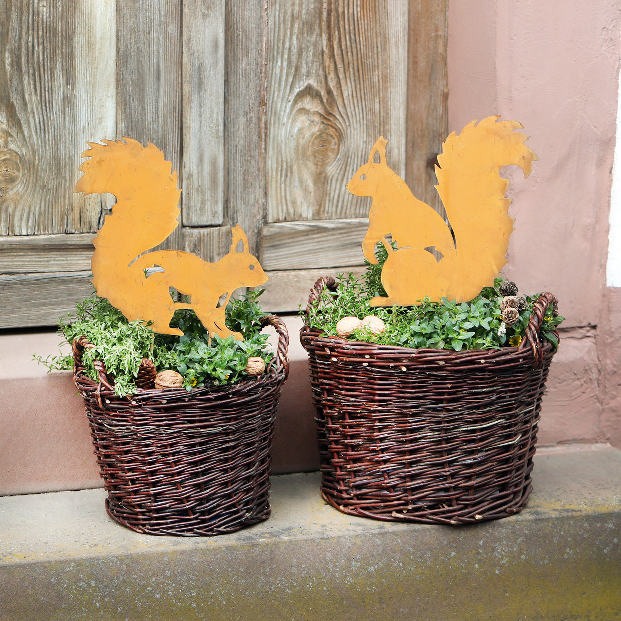 Gartenstecker "Eichhörnchen", 2er Set  im Frank Flechtwaren Online Shop kaufen