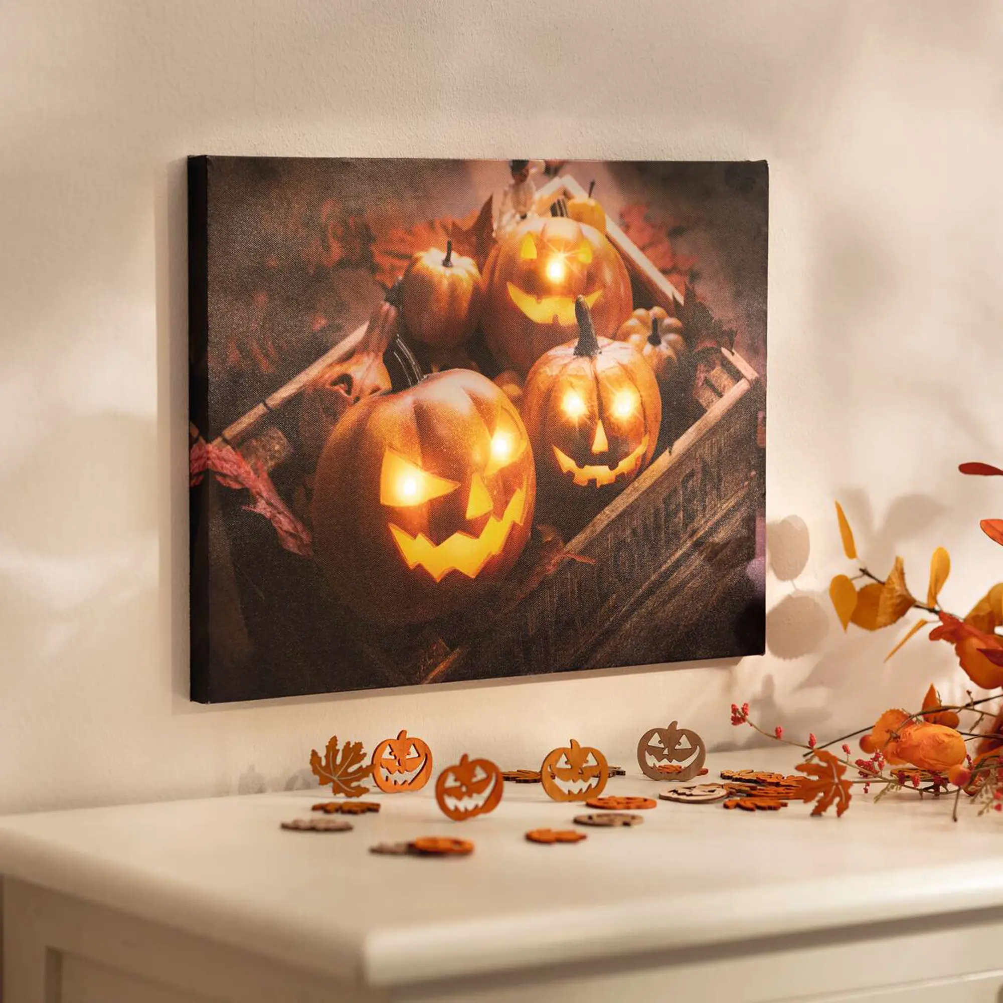 LED-Bild "Halloween"  im Frank Flechtwaren Online Shop kaufen